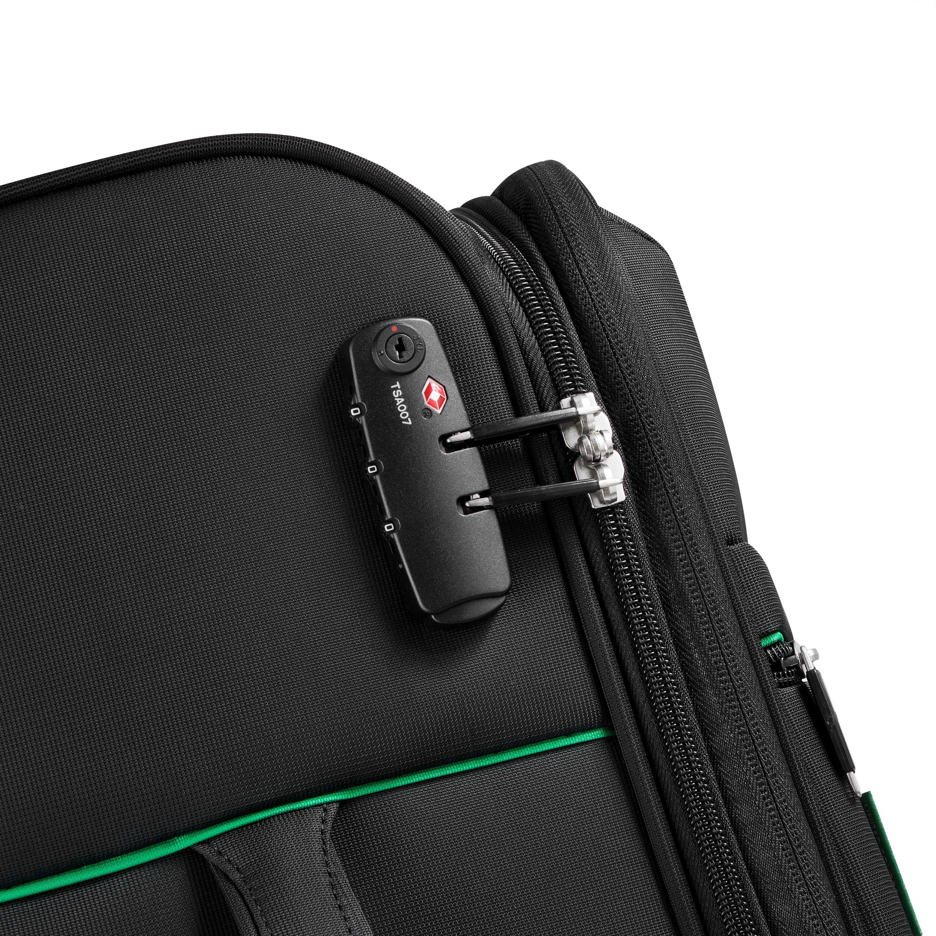 COLOR BLOCK| Valise Soute Extensible 66.5 CM NOIR