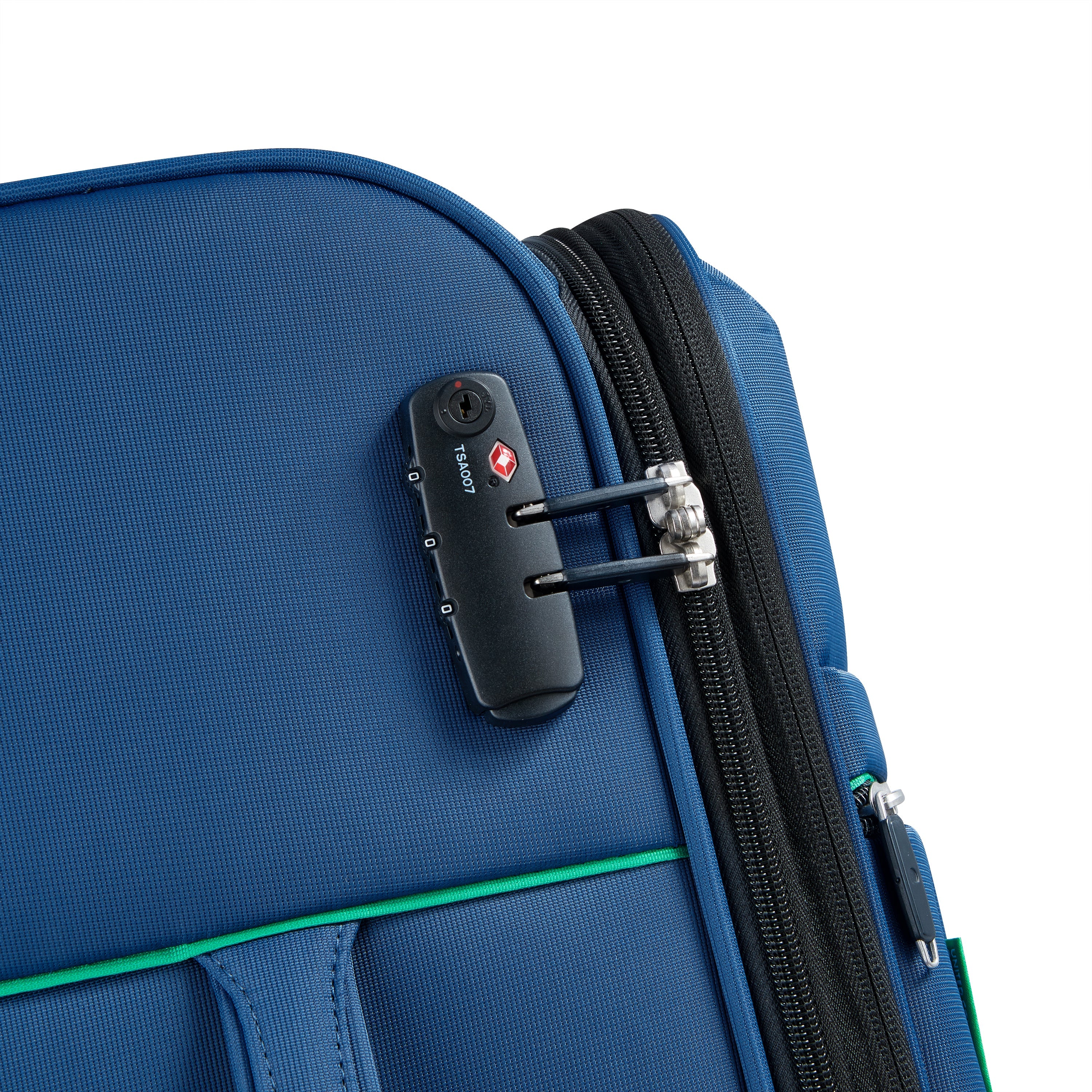 COLOR BLOCK| Valise Soute Extensible 66.5 CM BLEU MARINE