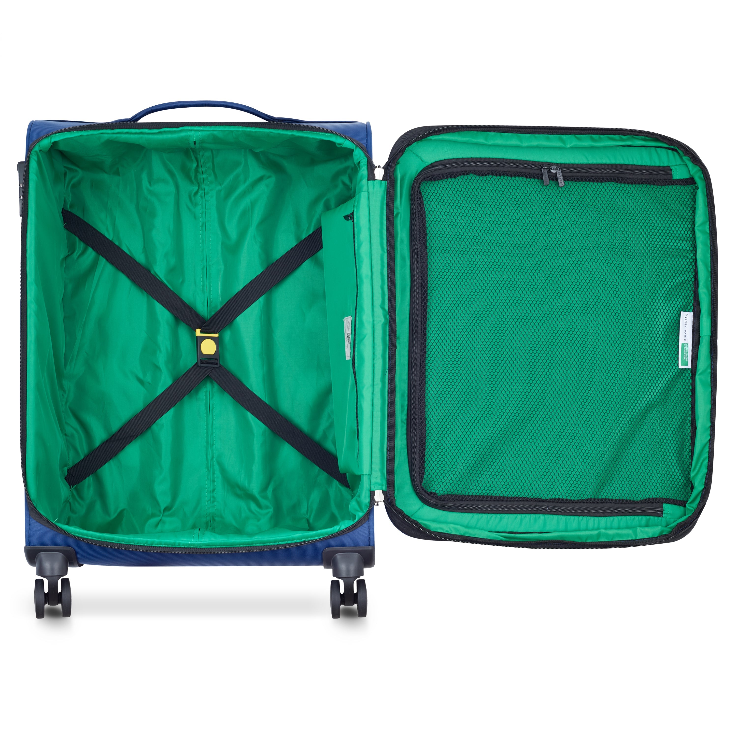 COLOR BLOCK| Valise Soute Extensible 66.5 CM BLEU MARINE