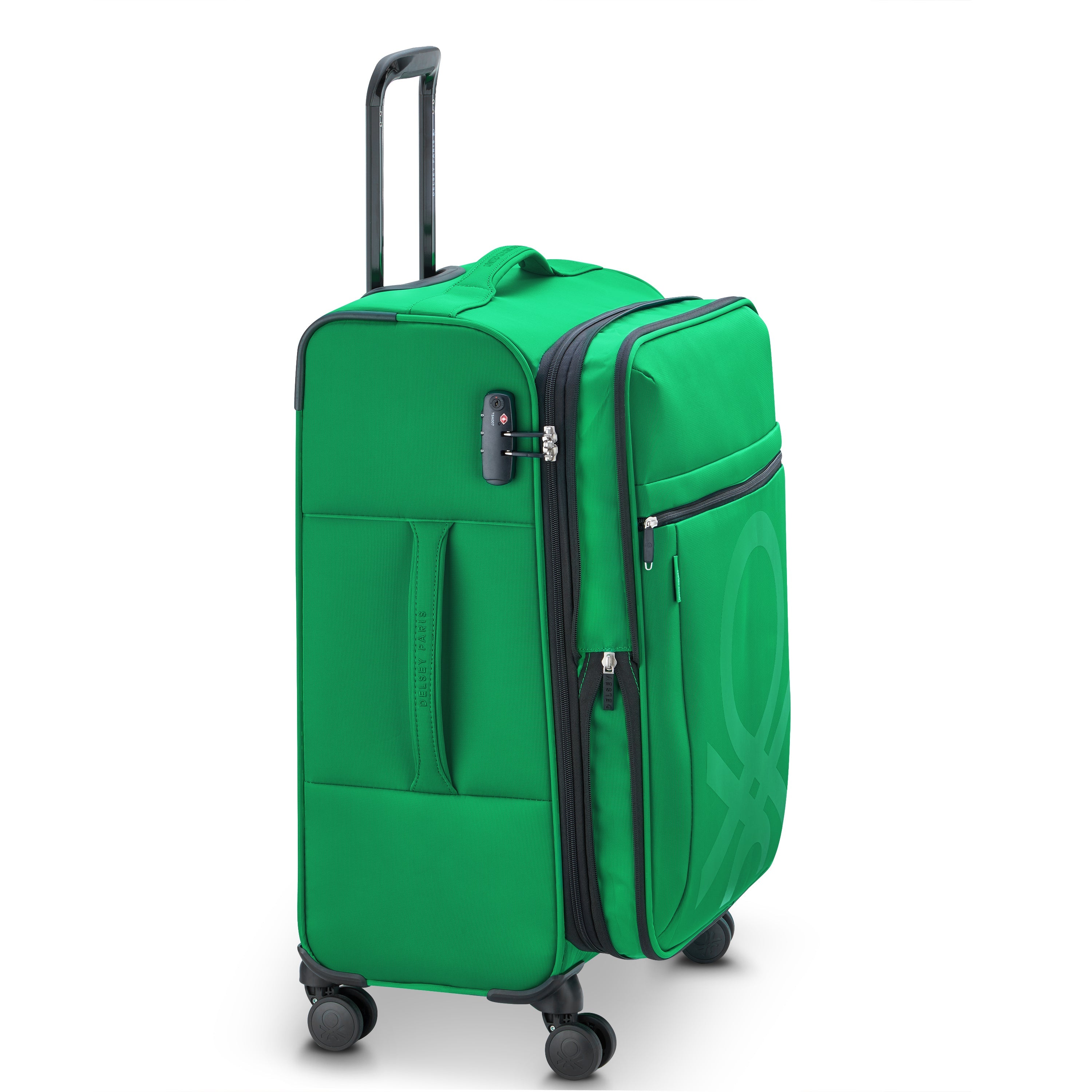 COLOR BLOCK| Suitcase Check-In Expandable 66.5 CM GREEN