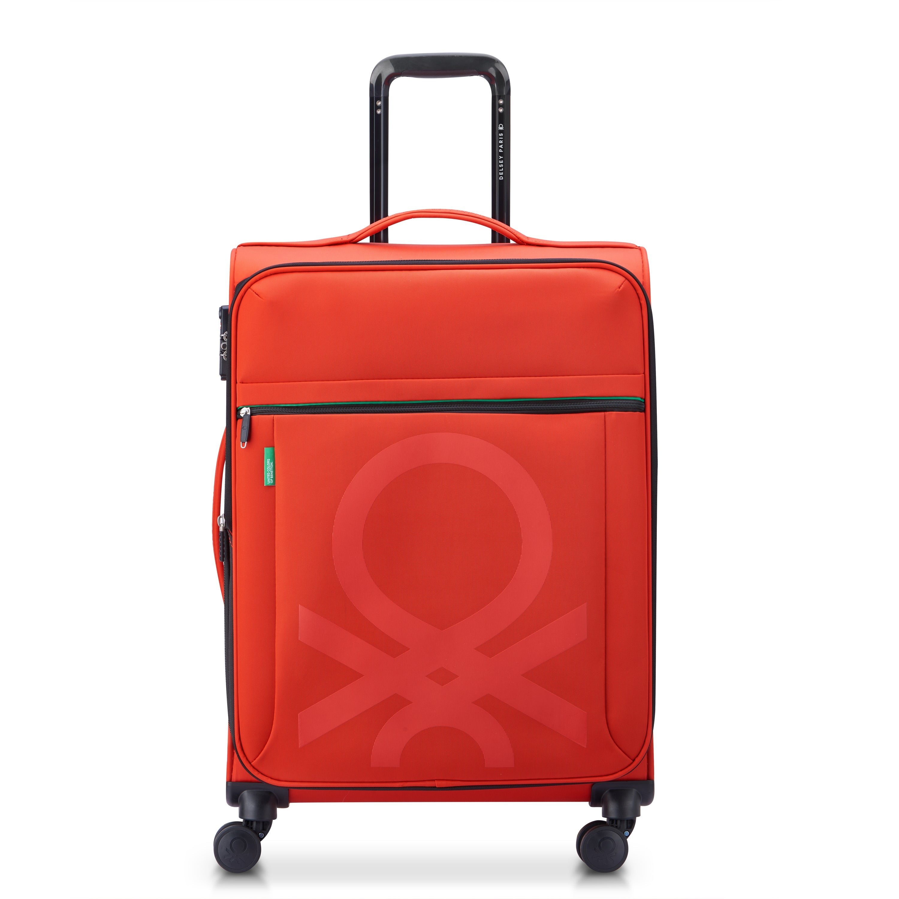 COLOR BLOCK| Valise Soute Extensible 66.5 CM ROUGE