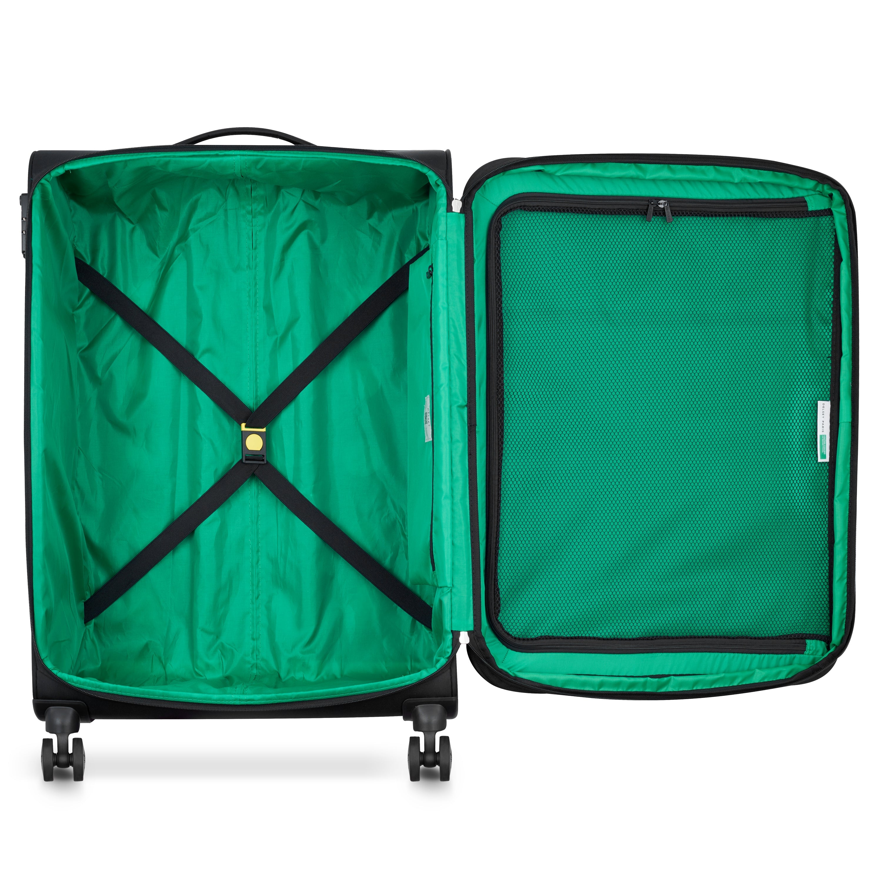 COLOR BLOCK| Valise Soute Extensible 76.5 CM NOIR