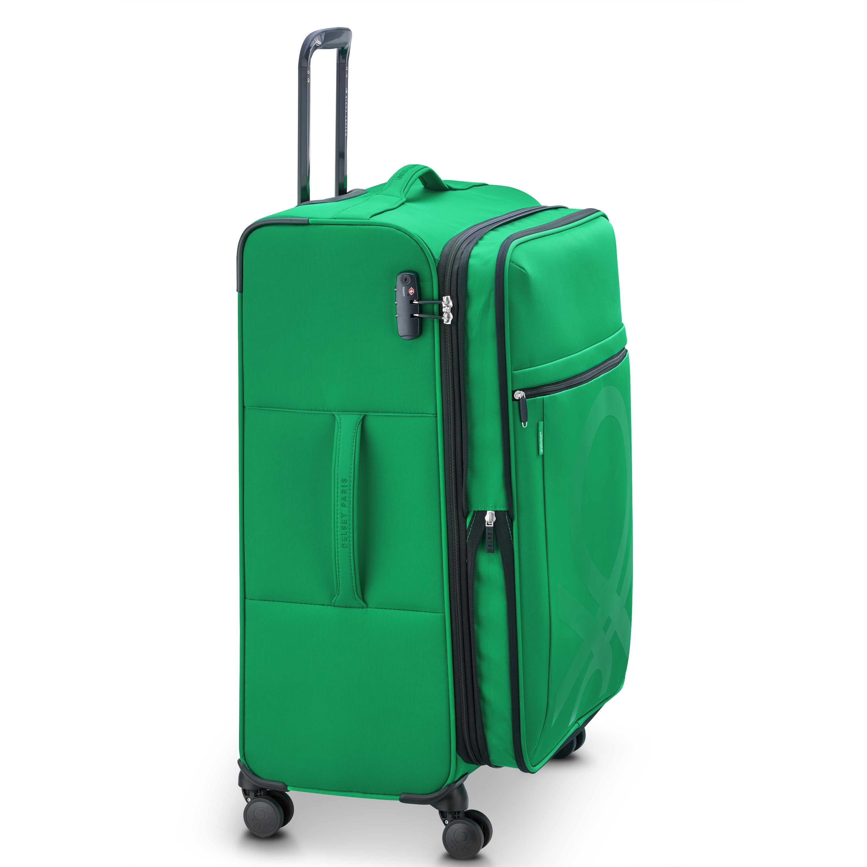 COLOR BLOCK| Valise Soute Extensible 76.5 CM VERT