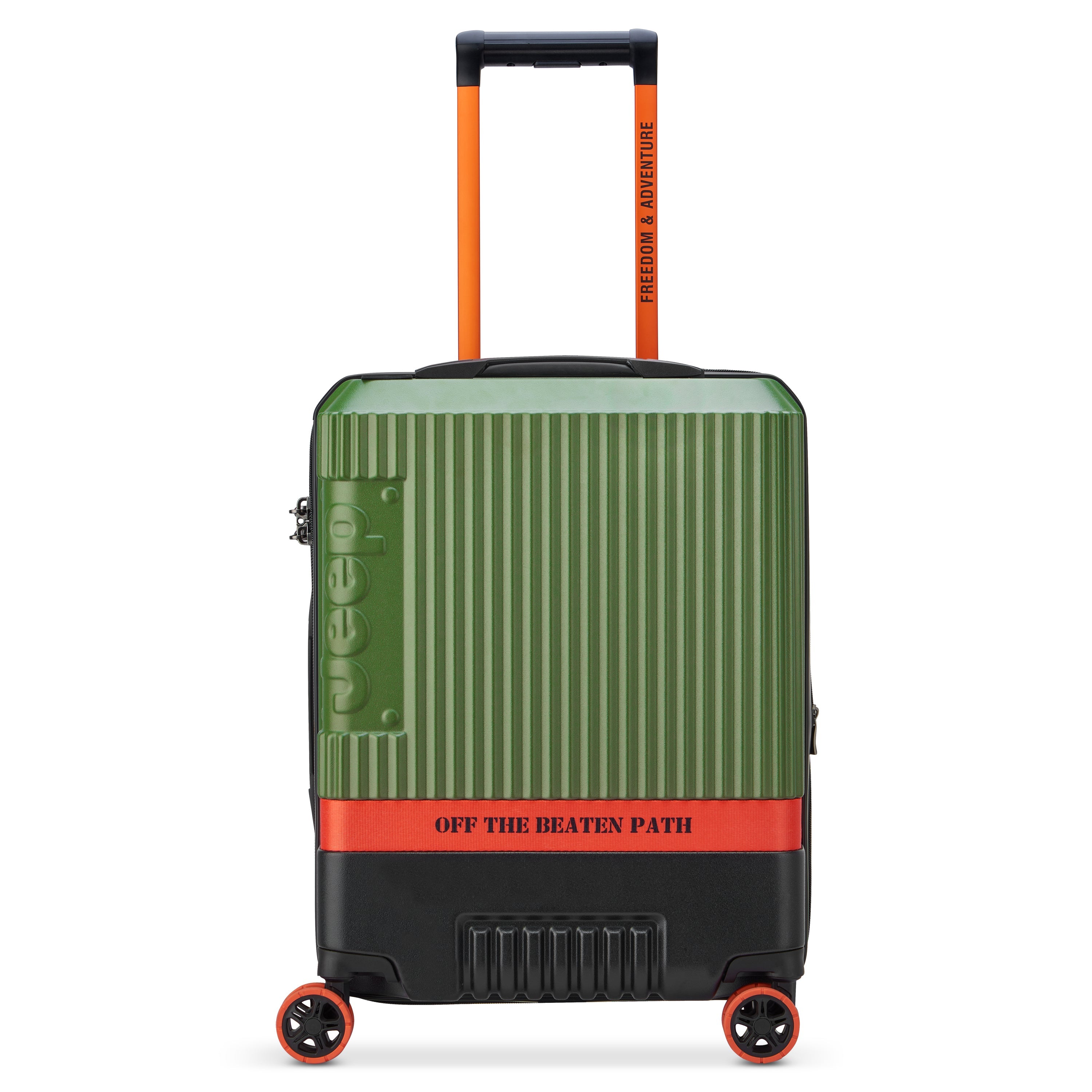 JH001A| Koffer Cabine slim Uitbreidbaar 55 CM GROEN