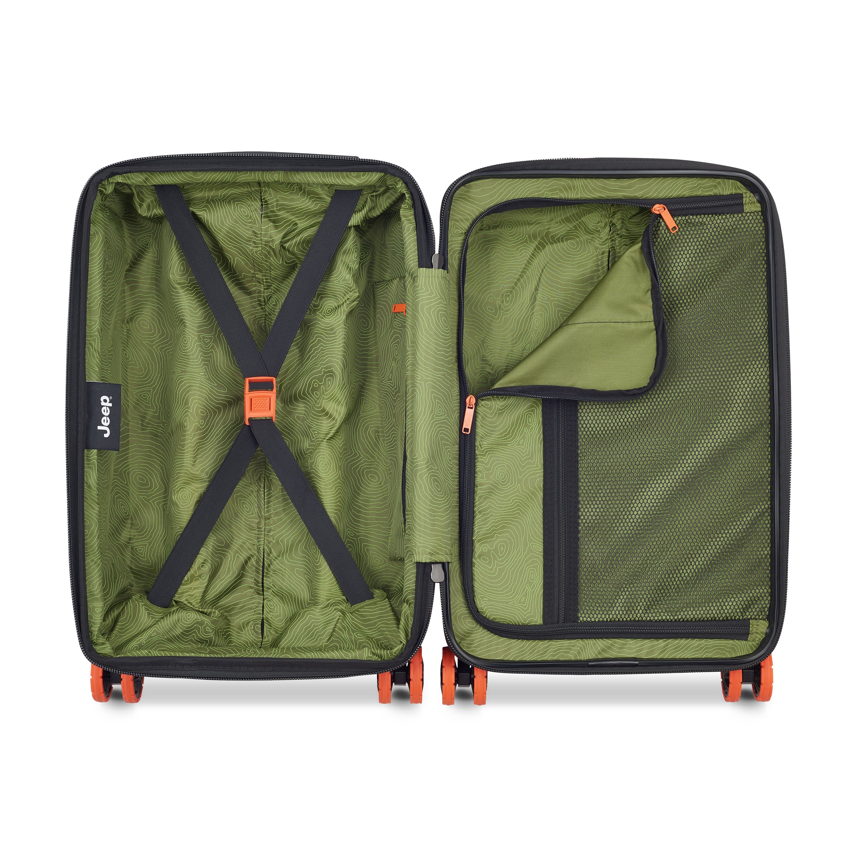 JH002B| Koffer Cabin Uitbreidbaar 55 CM CHILLI PEPPER