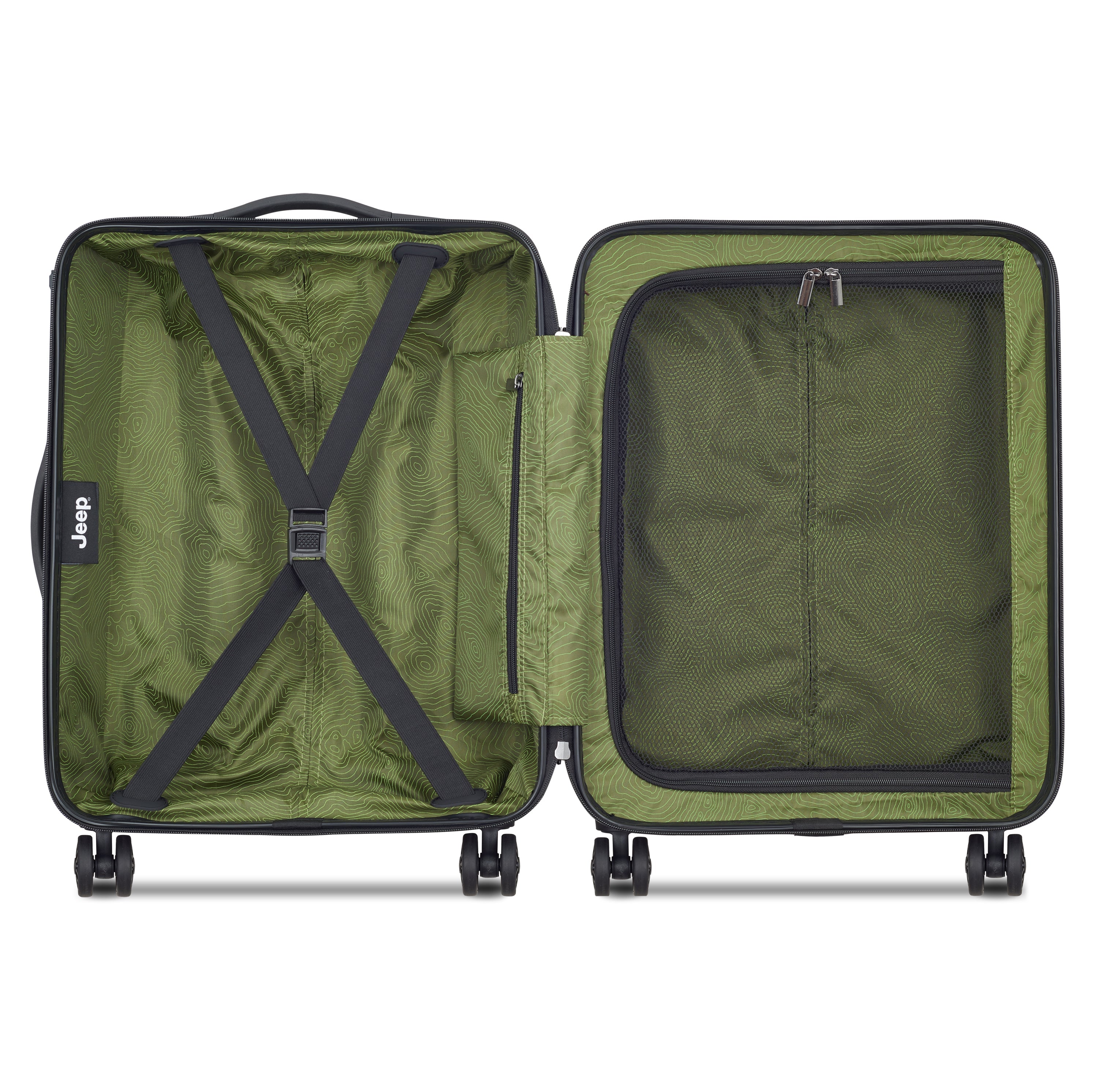 JH004C| Koffer Kabine Slim 55 CM AVOCADO