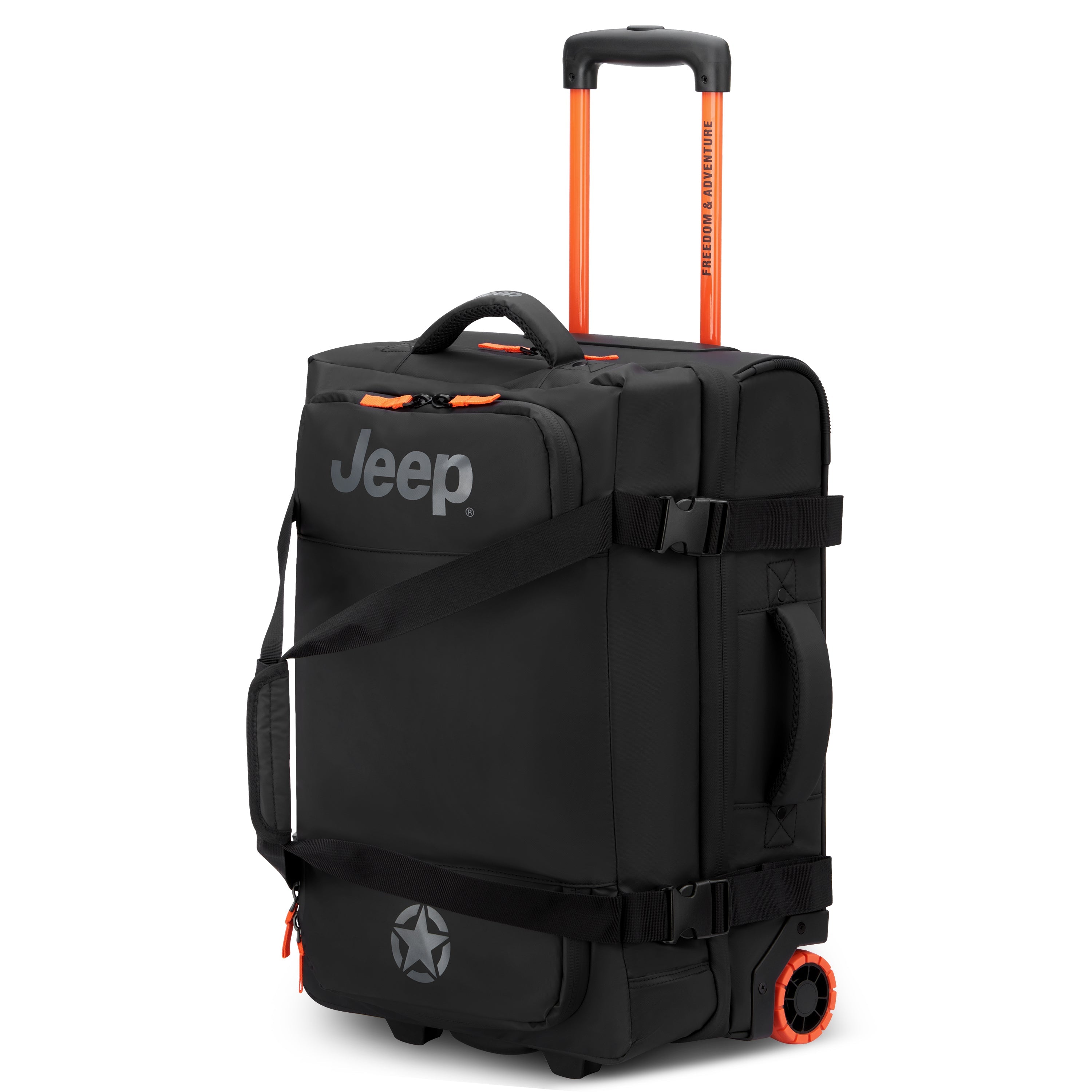 JS005A| Trolley Duffle Bag Cabin 35 CM BLACK