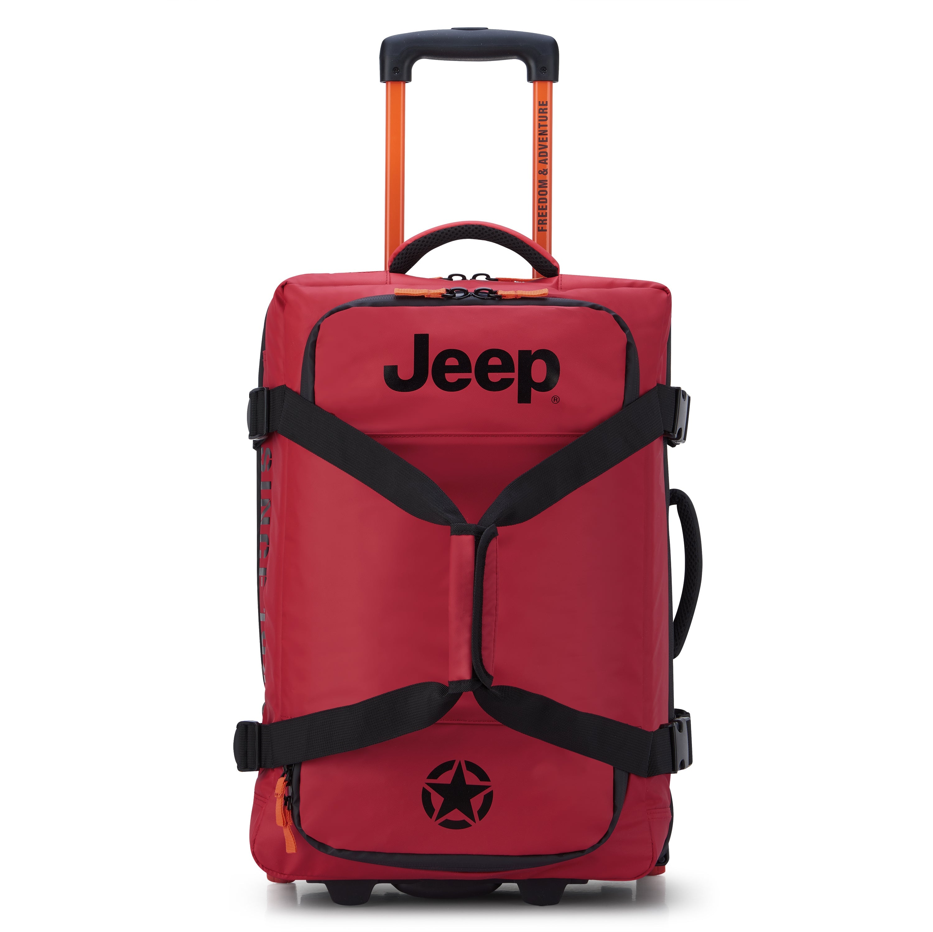 JS005A| Trolley Duffle Bag Cabin 35 CM TOMATO