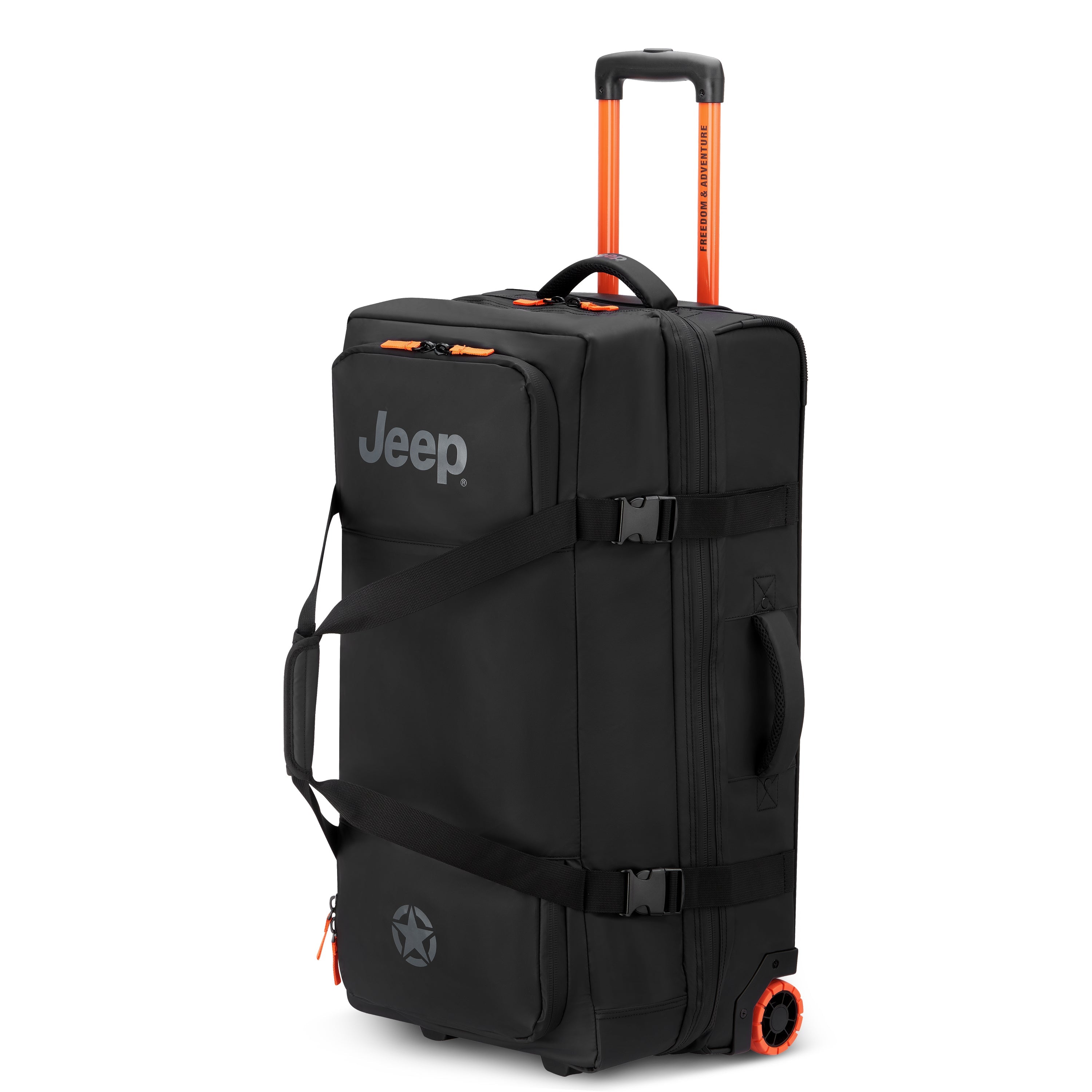JS005A| Trolley Duffle Bag Check-In 36.5 CM BLACK