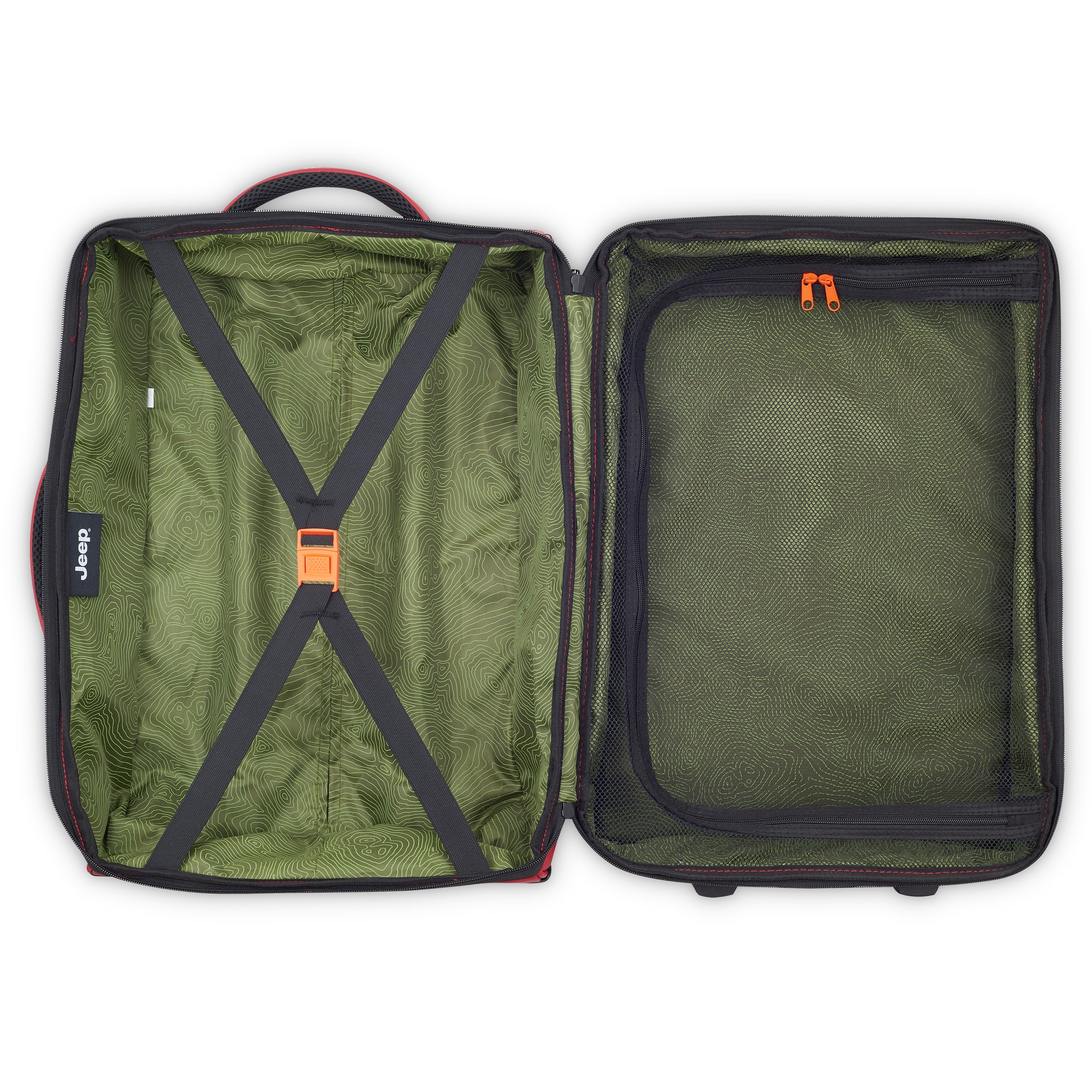 JS006B| Trolley Duffle Bag Cabin 37 CM TOMATO