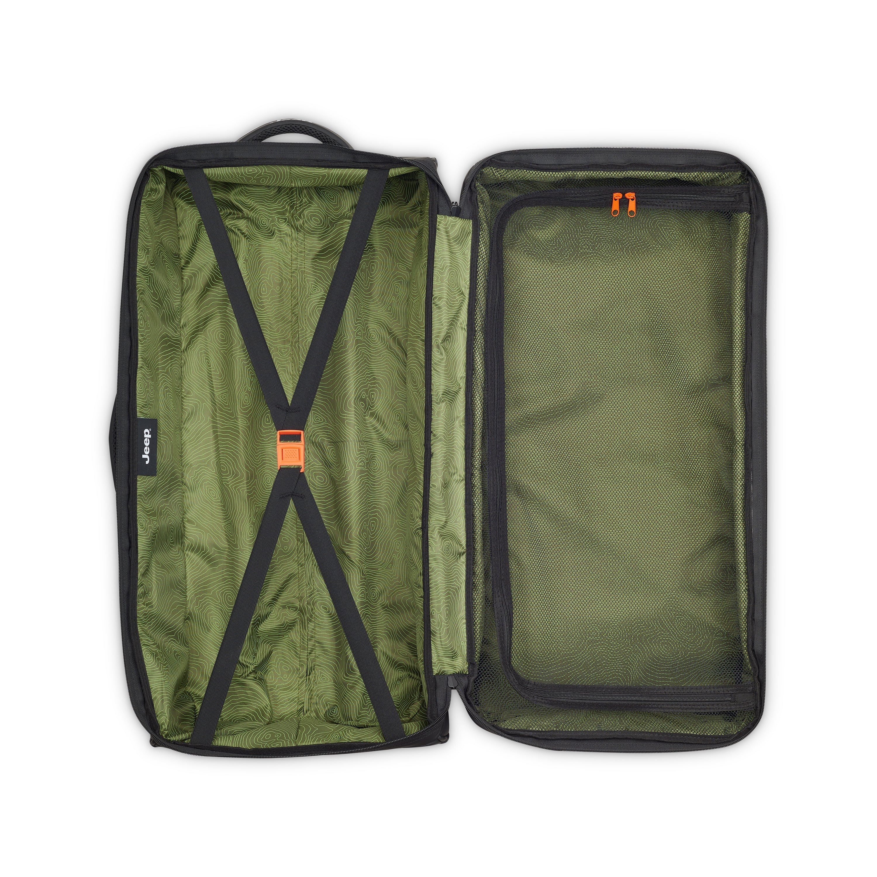 JS006B| Trolley Duffle Bag Check-In 36.5 CM BLACK