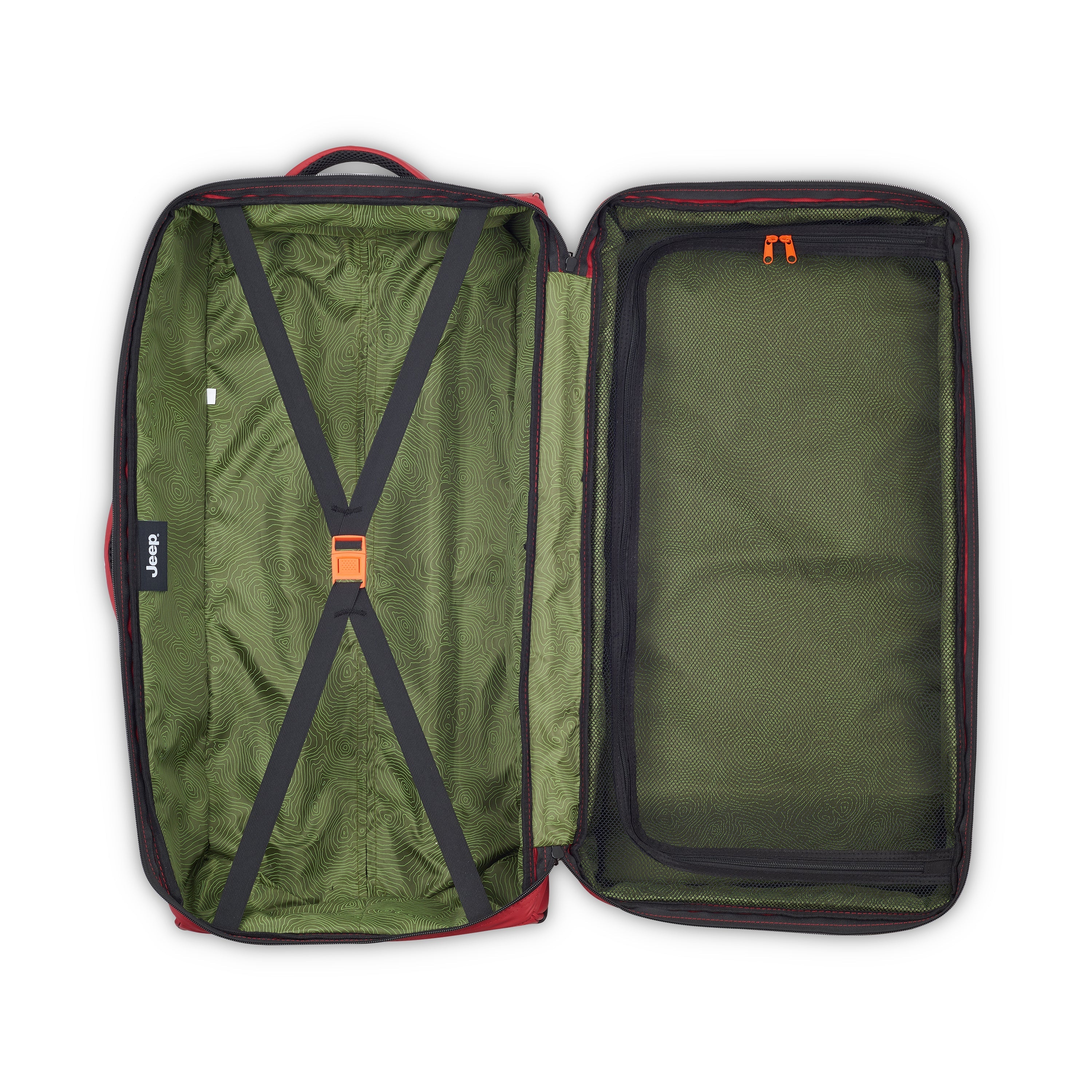 JS006B| Trolley Duffle Bag Check-In 36.5 CM TOMATO