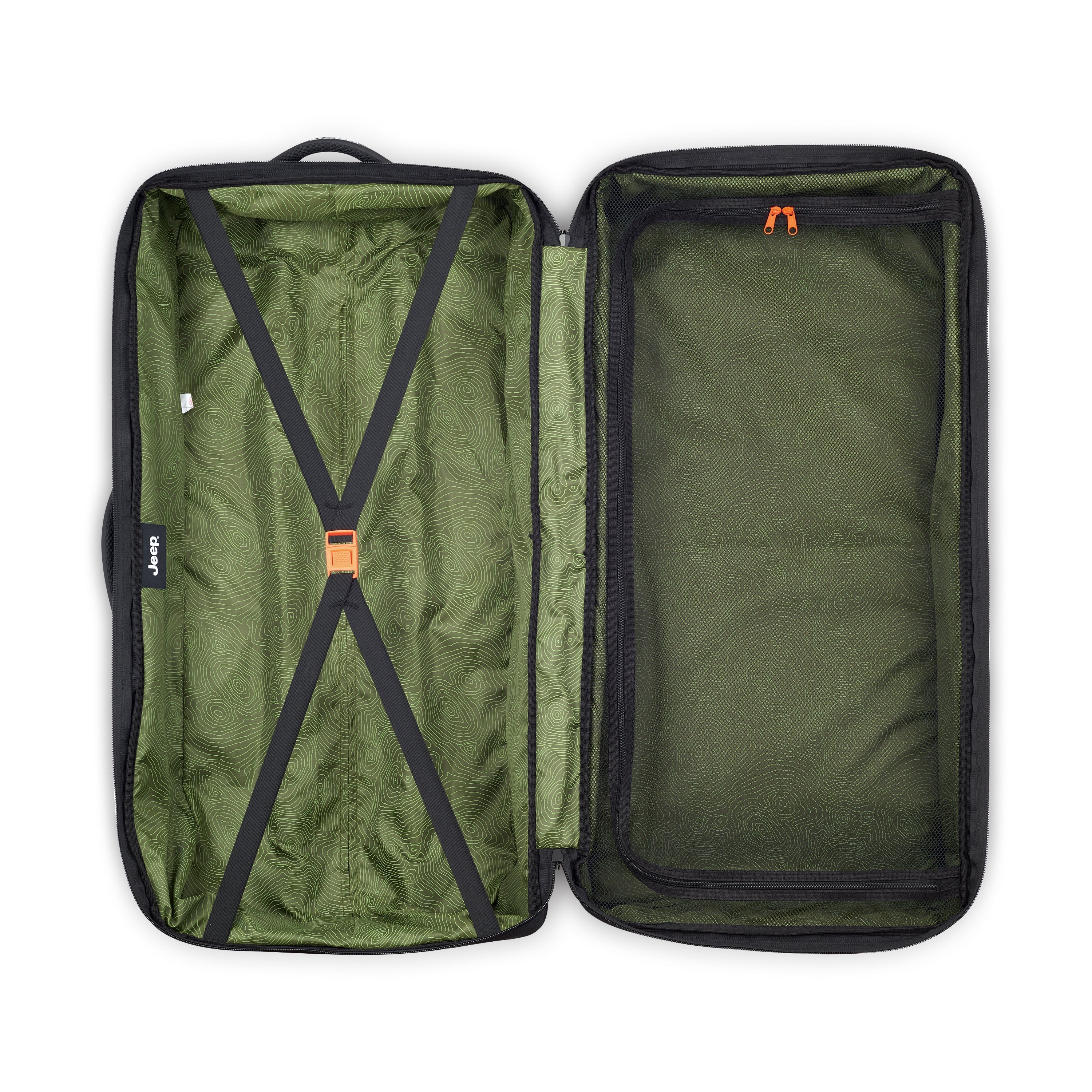 JS006B| Trolley Duffle Bag Check-In 41.5 CM BLACK