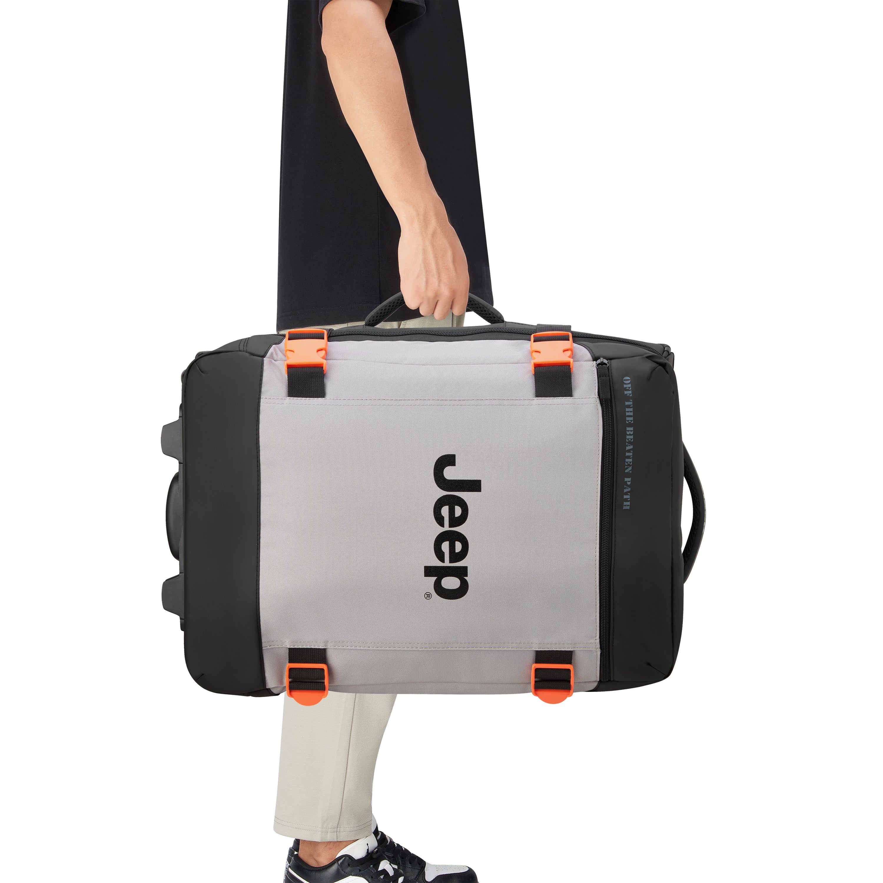 JS007C| Trolley Duffle Bag Cabin 37 CM GREY DRIZZLE