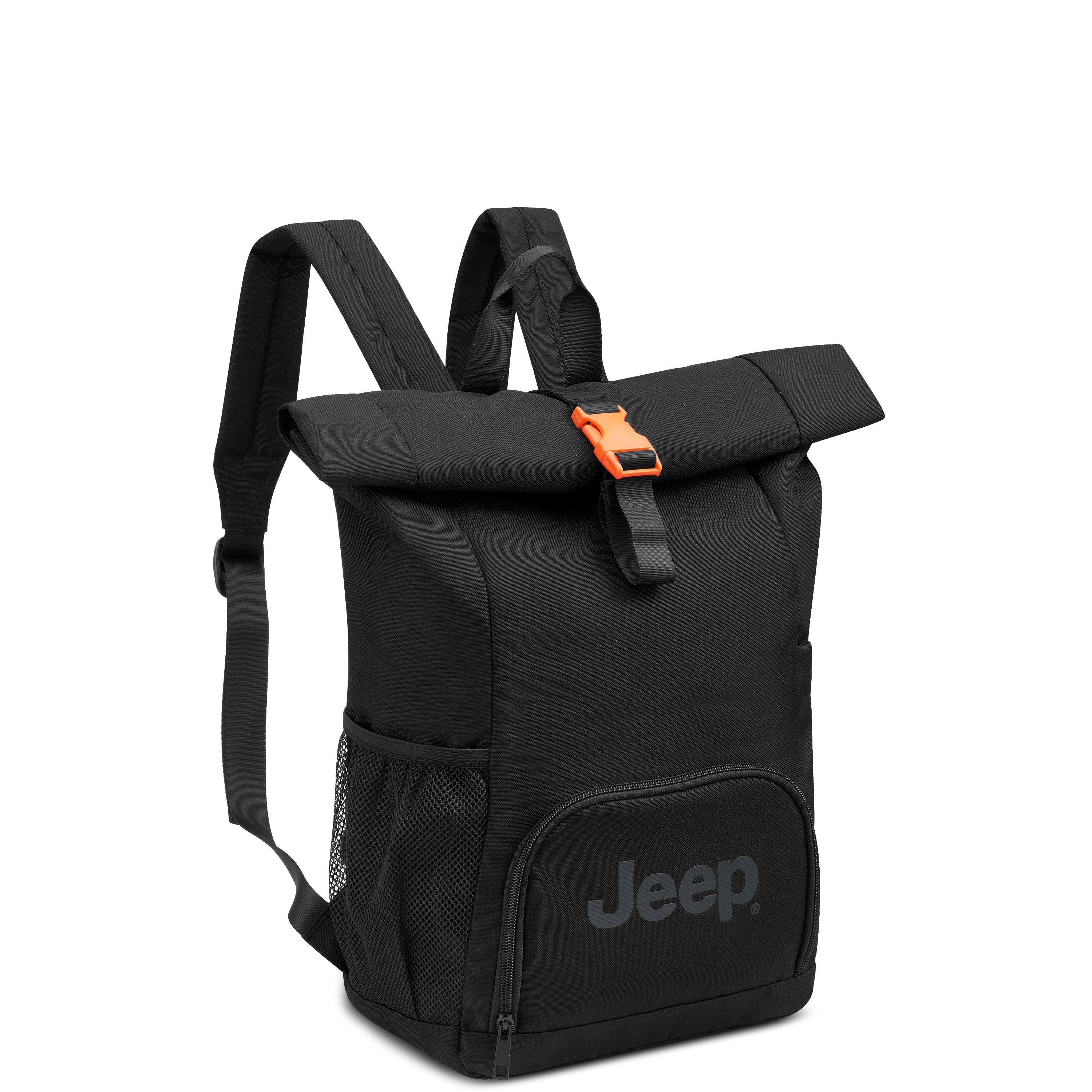JS016D| Roll-Top Backpack 22.91L BLACK