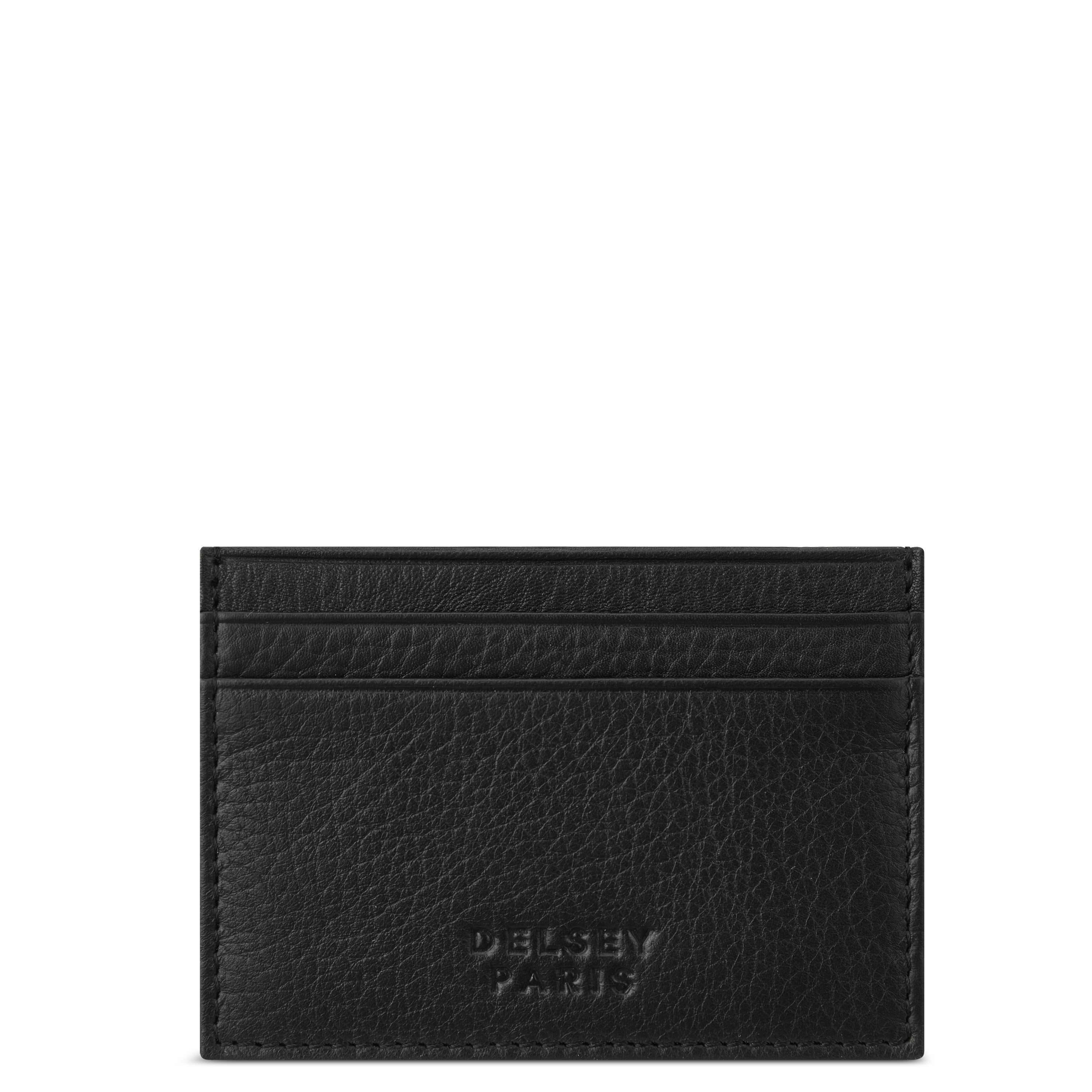 LE CUIR GRAINE| Porte-Cartes NOIR