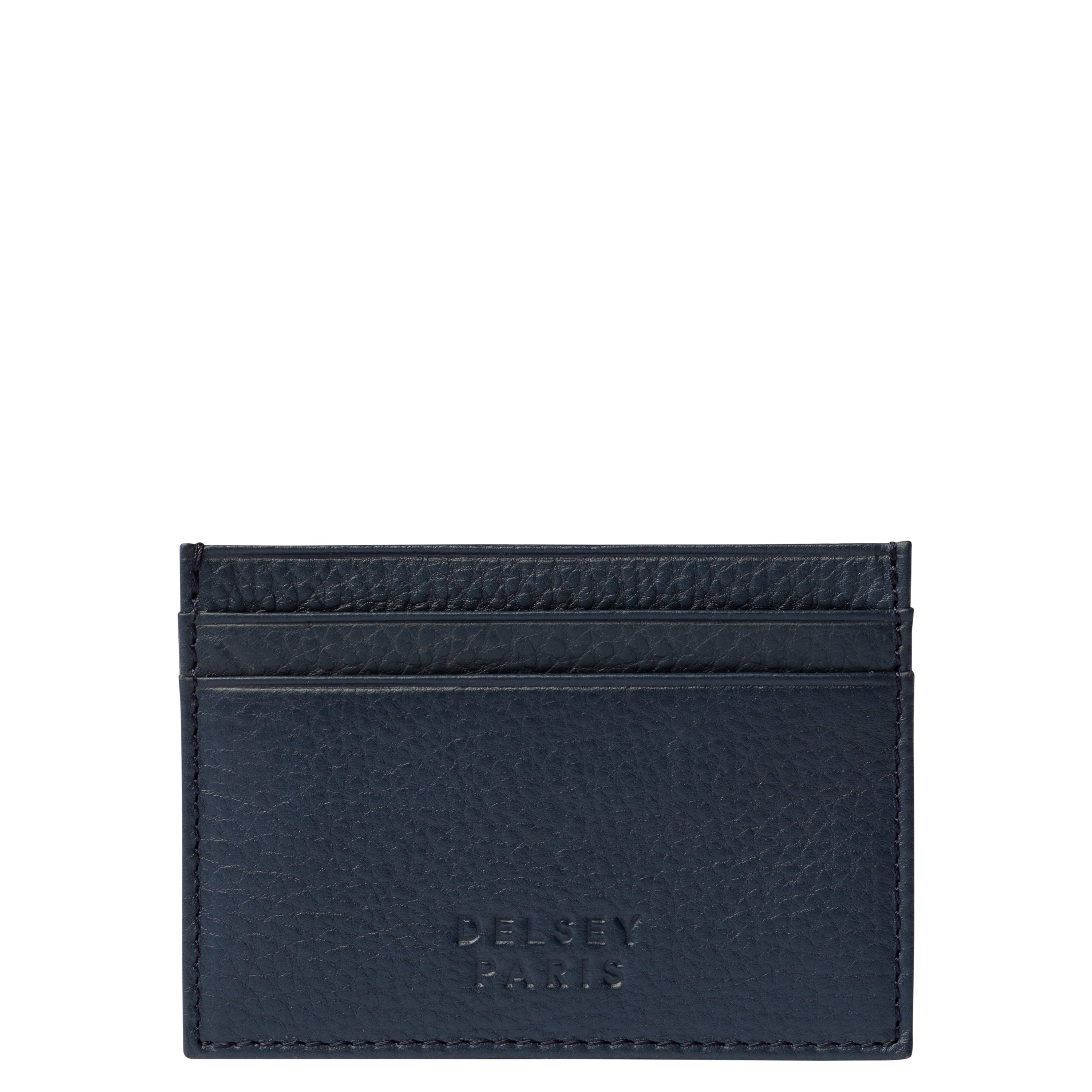 LE CUIR GRAINE| Porte-Cartes BLEU MARINE