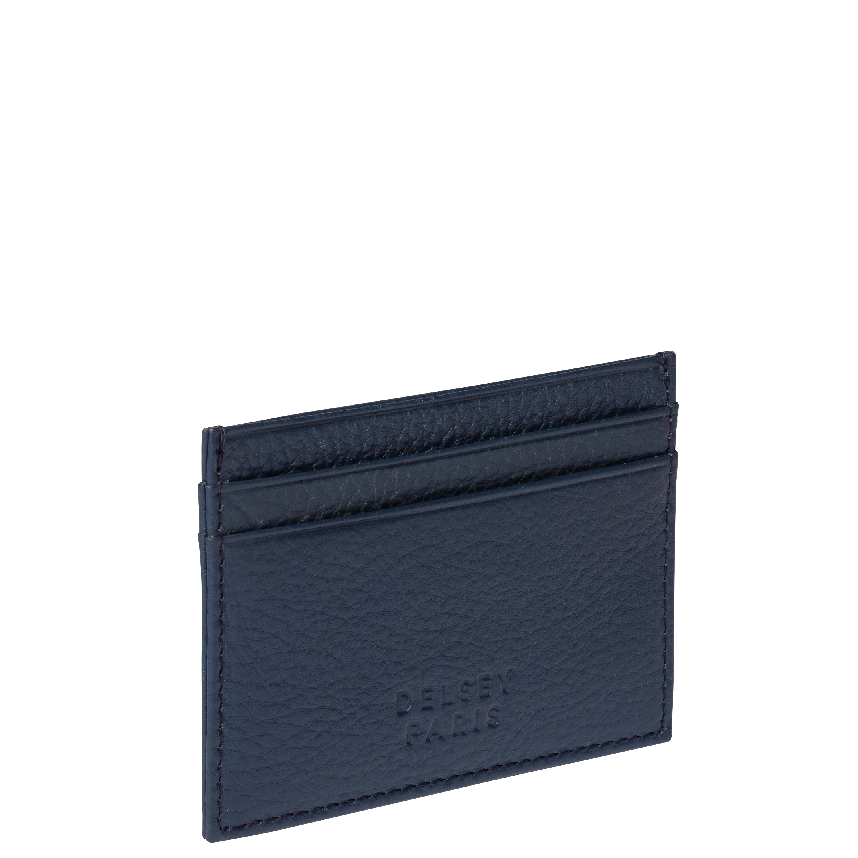 LE CUIR GRAINE| Porte-Cartes BLEU MARINE