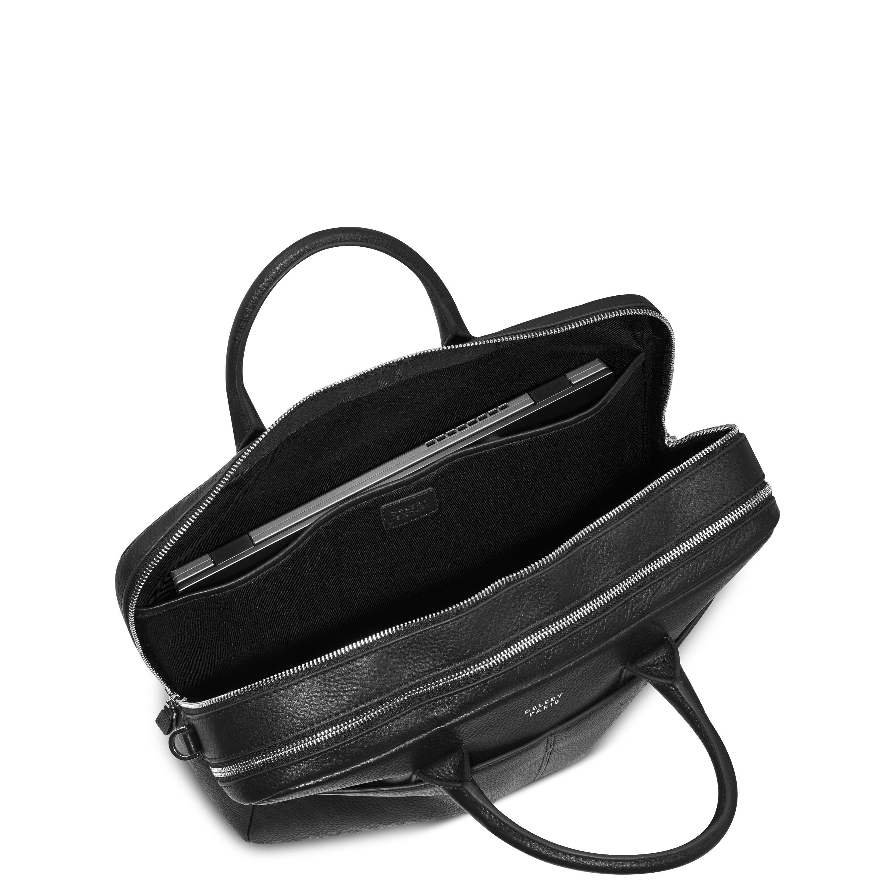LE CUIR GRAINE| Porte-Documents NOIR