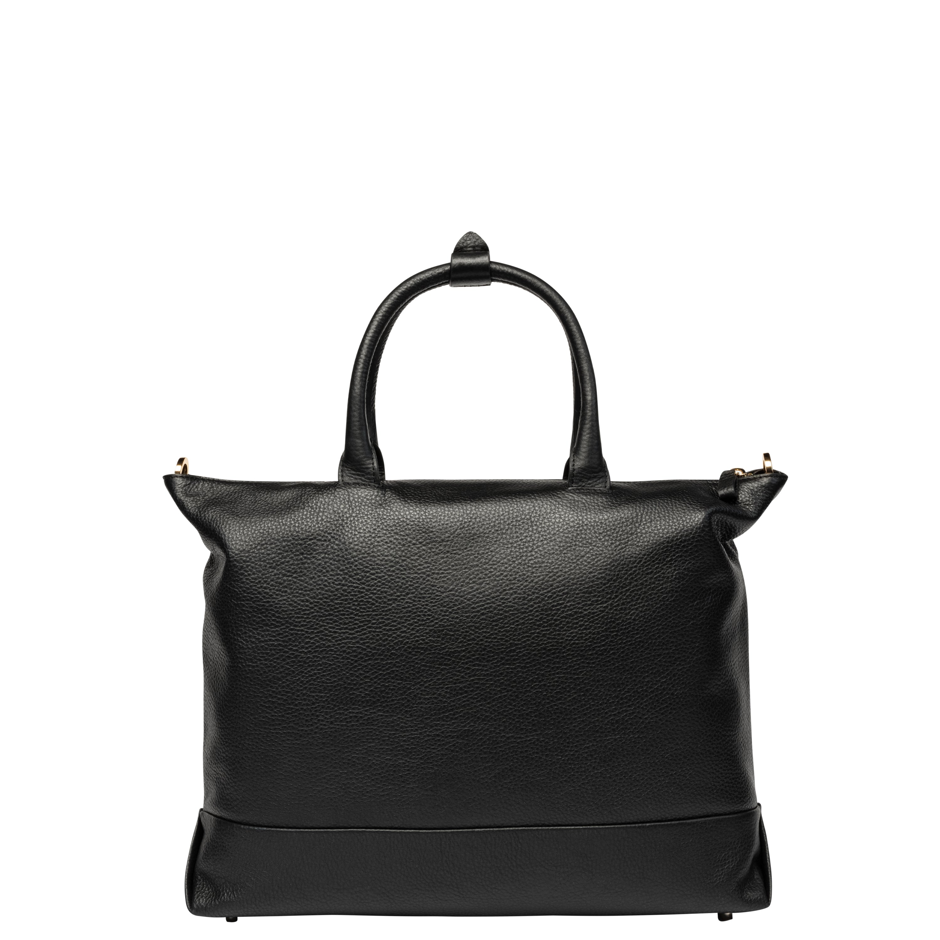 LE CUIR GRAINE| Sac Cabas 34 CM NOIR