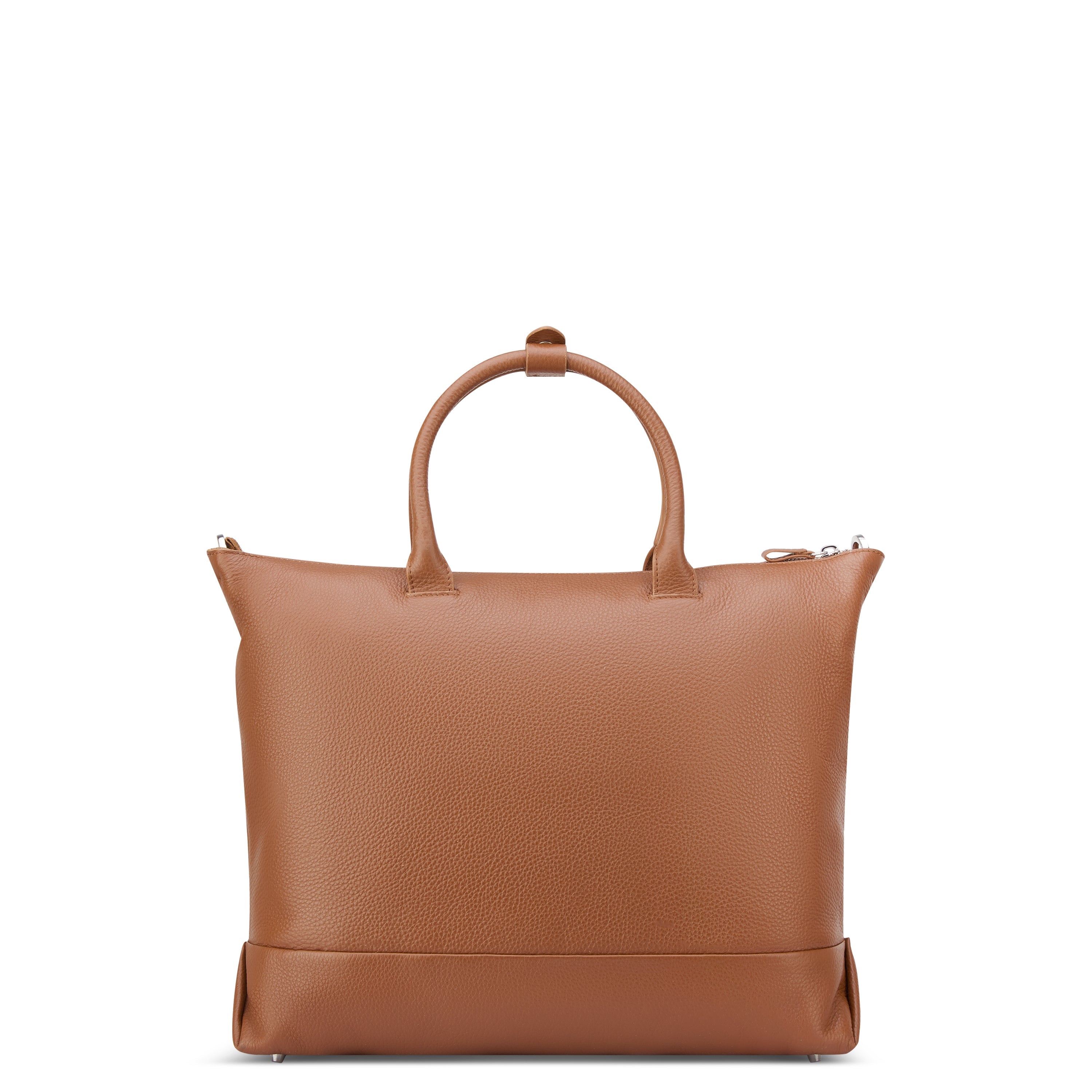 LE CUIR GRAINE| Sac Cabas 34 CM COGNAC