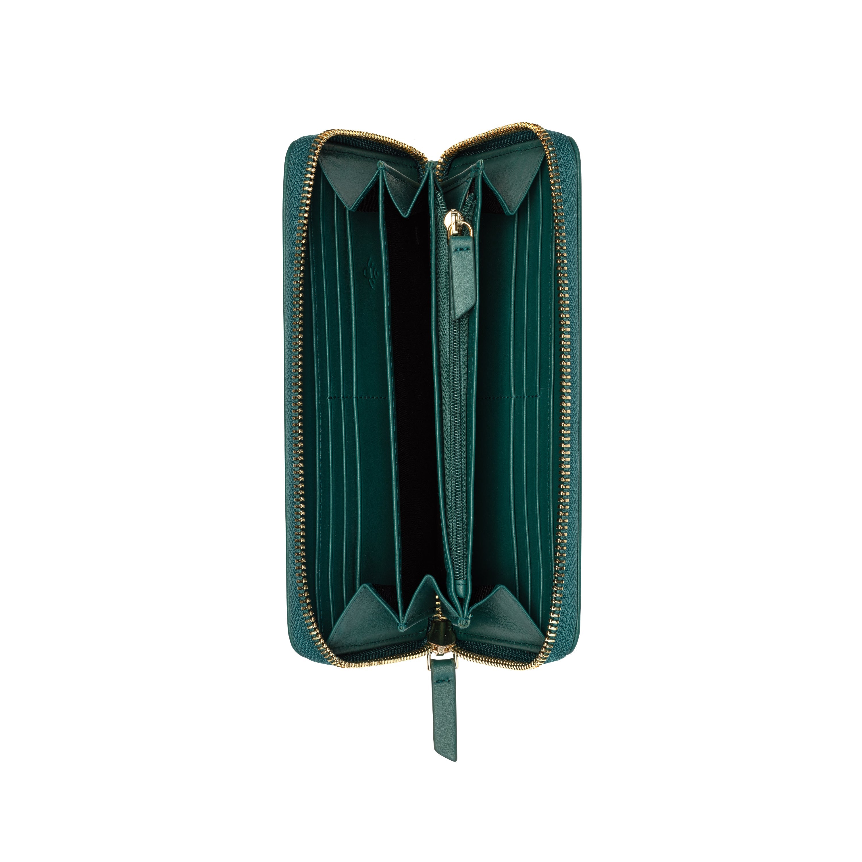 LE CUIR LISSE| Wallet GREEN