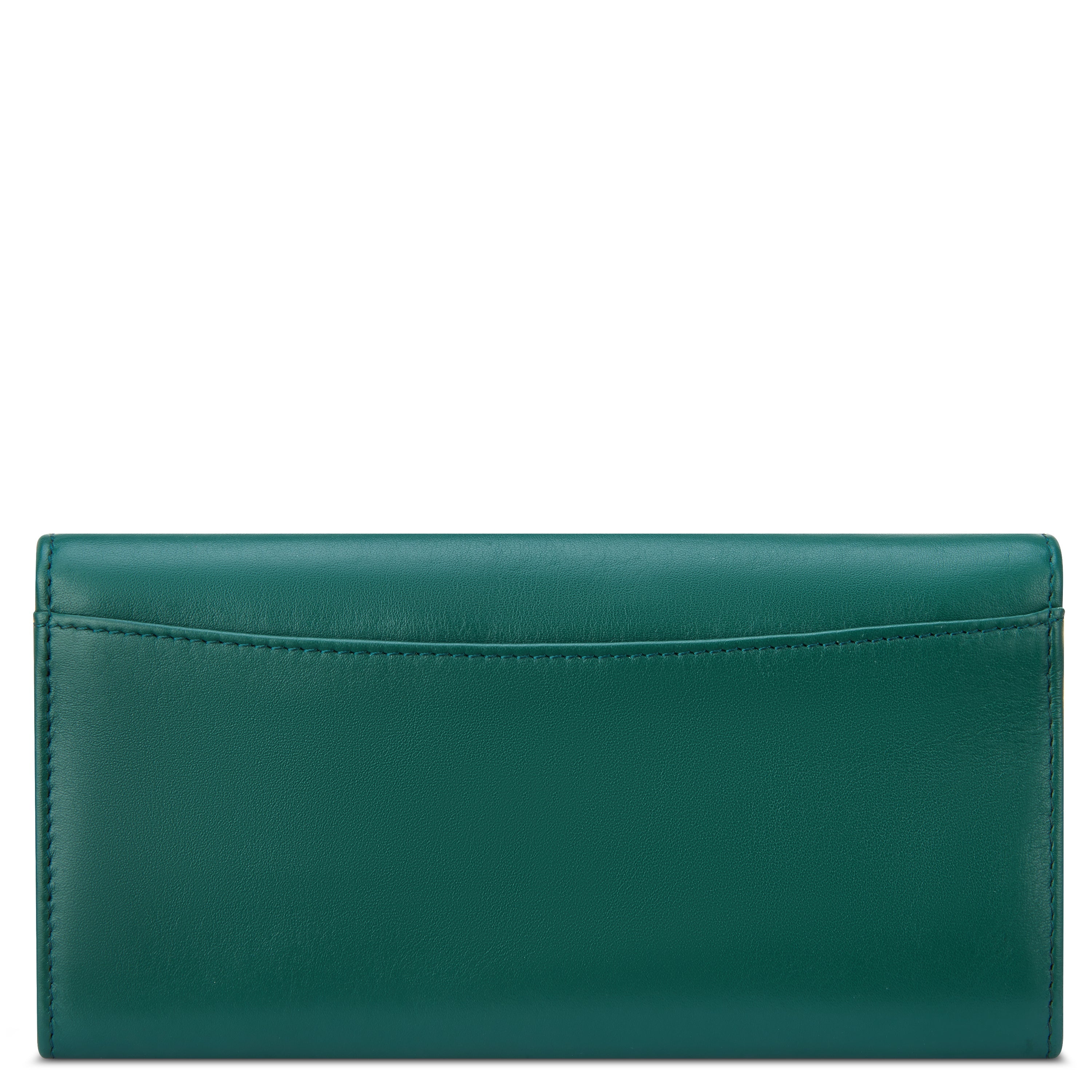 LE CUIR LISSE| Portefeuille VERT