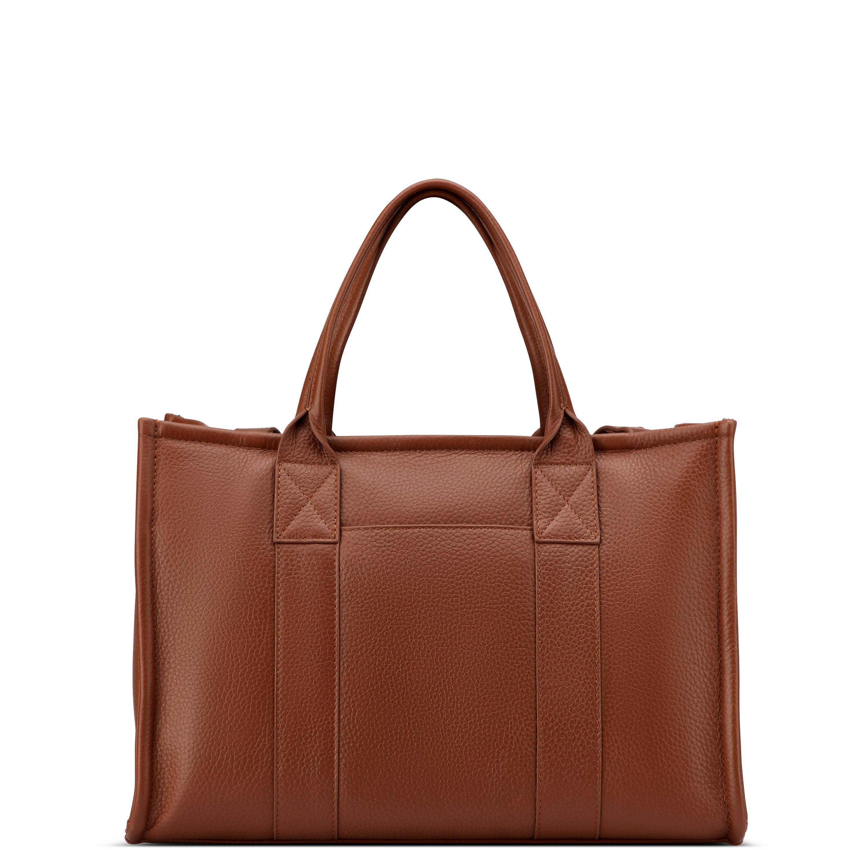 LE CUIR GRAINE| Sac à Main COGNAC