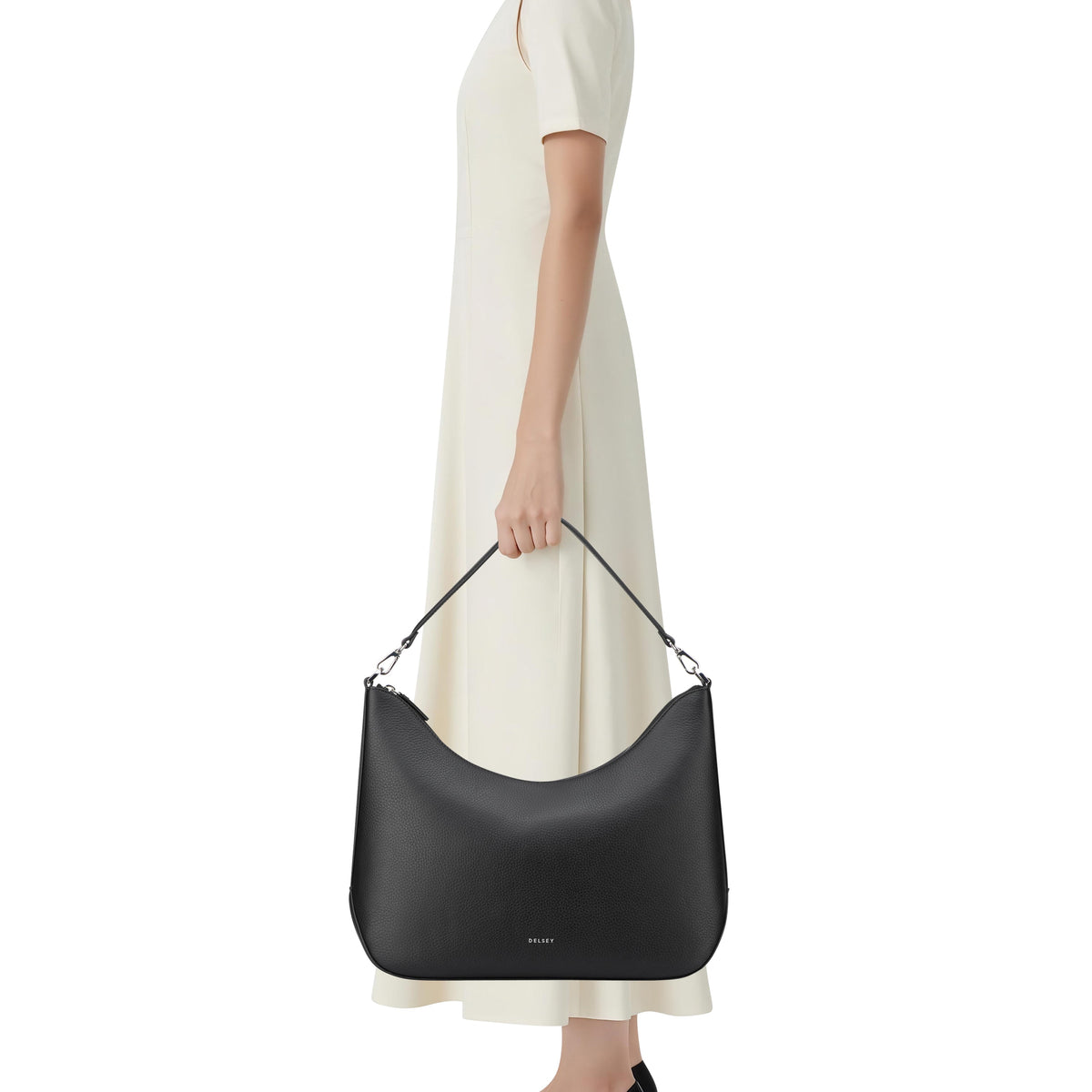 LE CUIR GRAINE | Shoulder Bag black