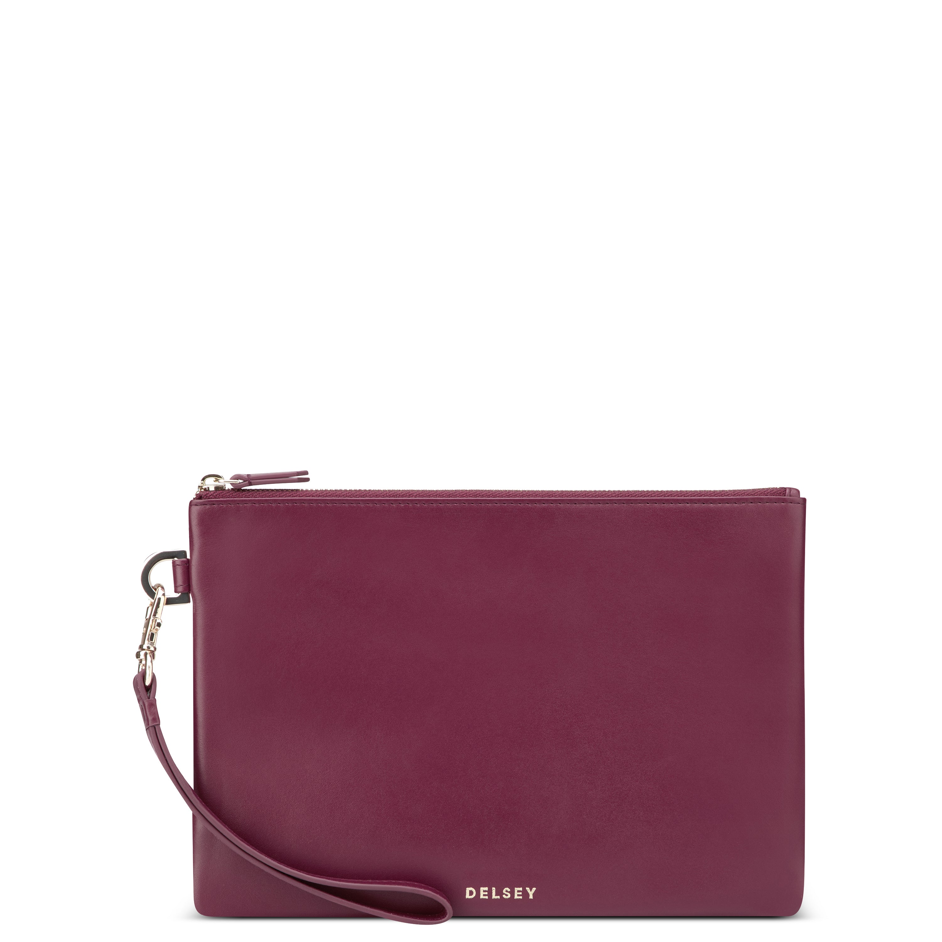 LE CUIR LISSE| Pochette BORDEAUX