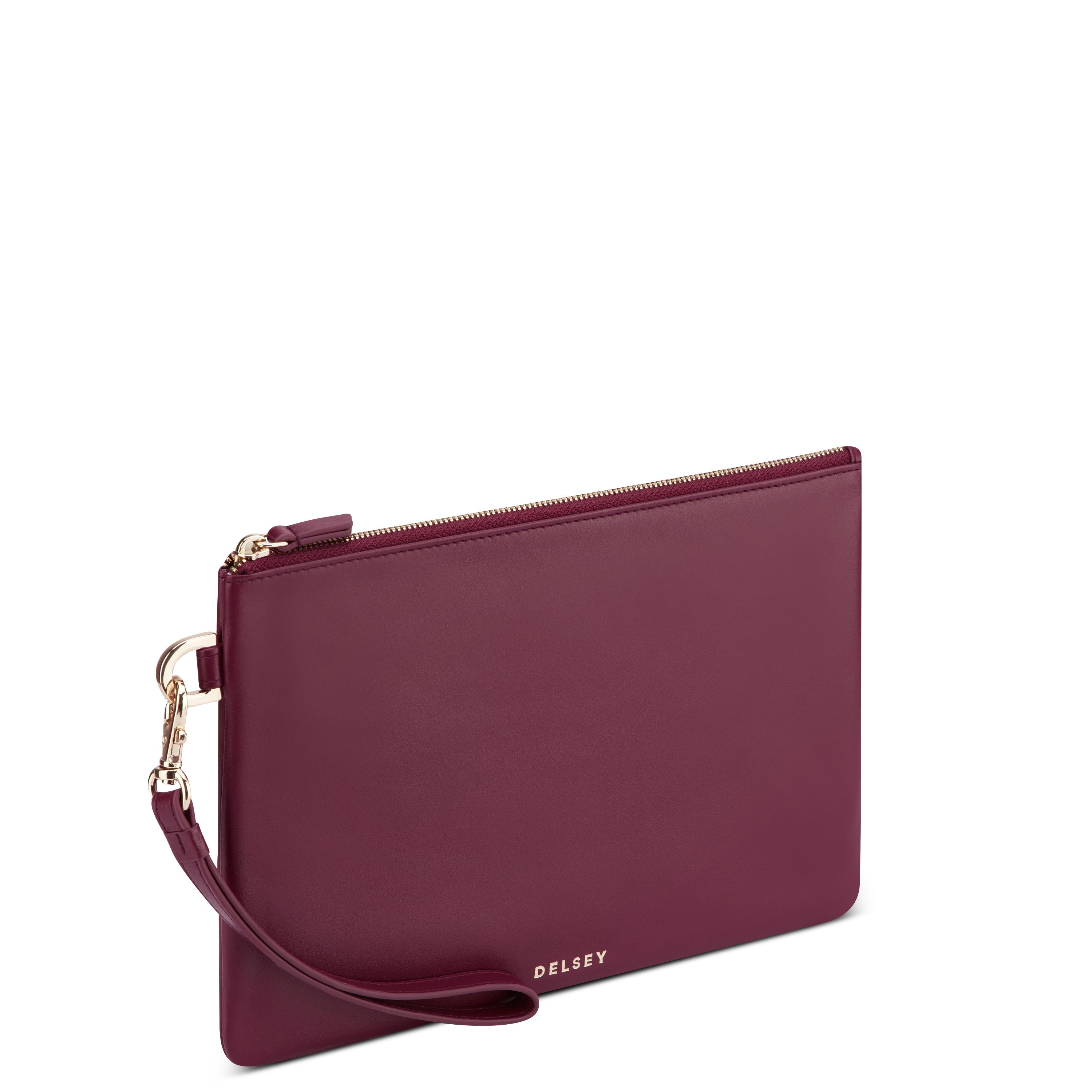 LE CUIR LISSE| Pochette BORDEAUX