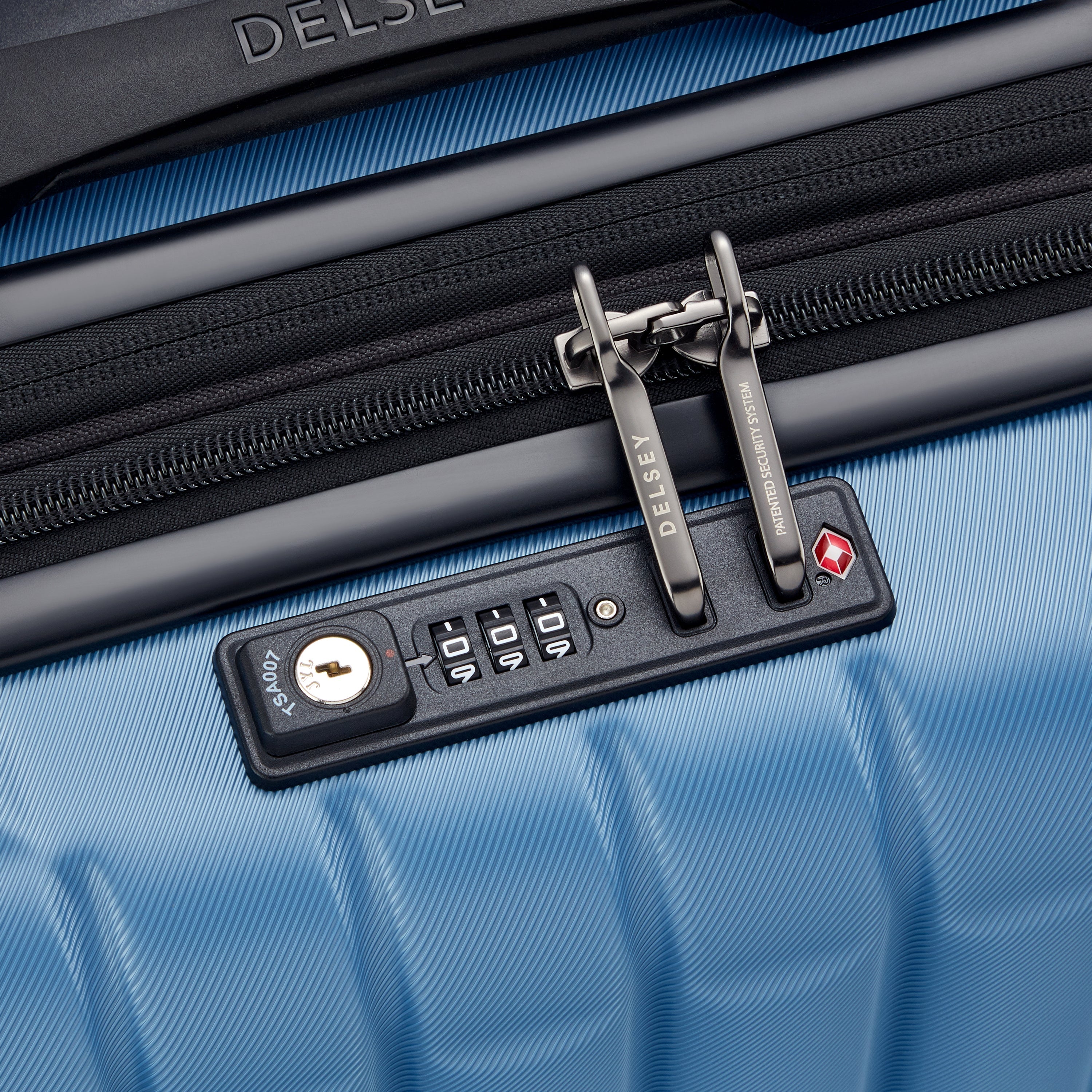 LONGITUDE| Valise Soute Extensible 55 CM BLEU