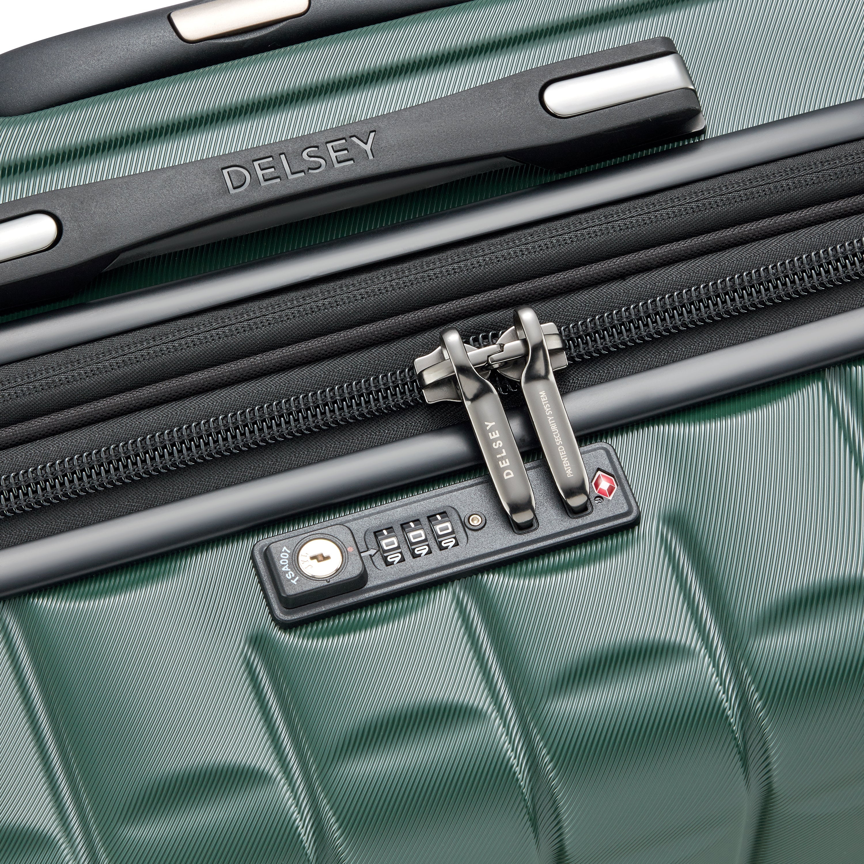 LONGITUDE| Expandable Large Suitcase Check-In 76 CM GREEN