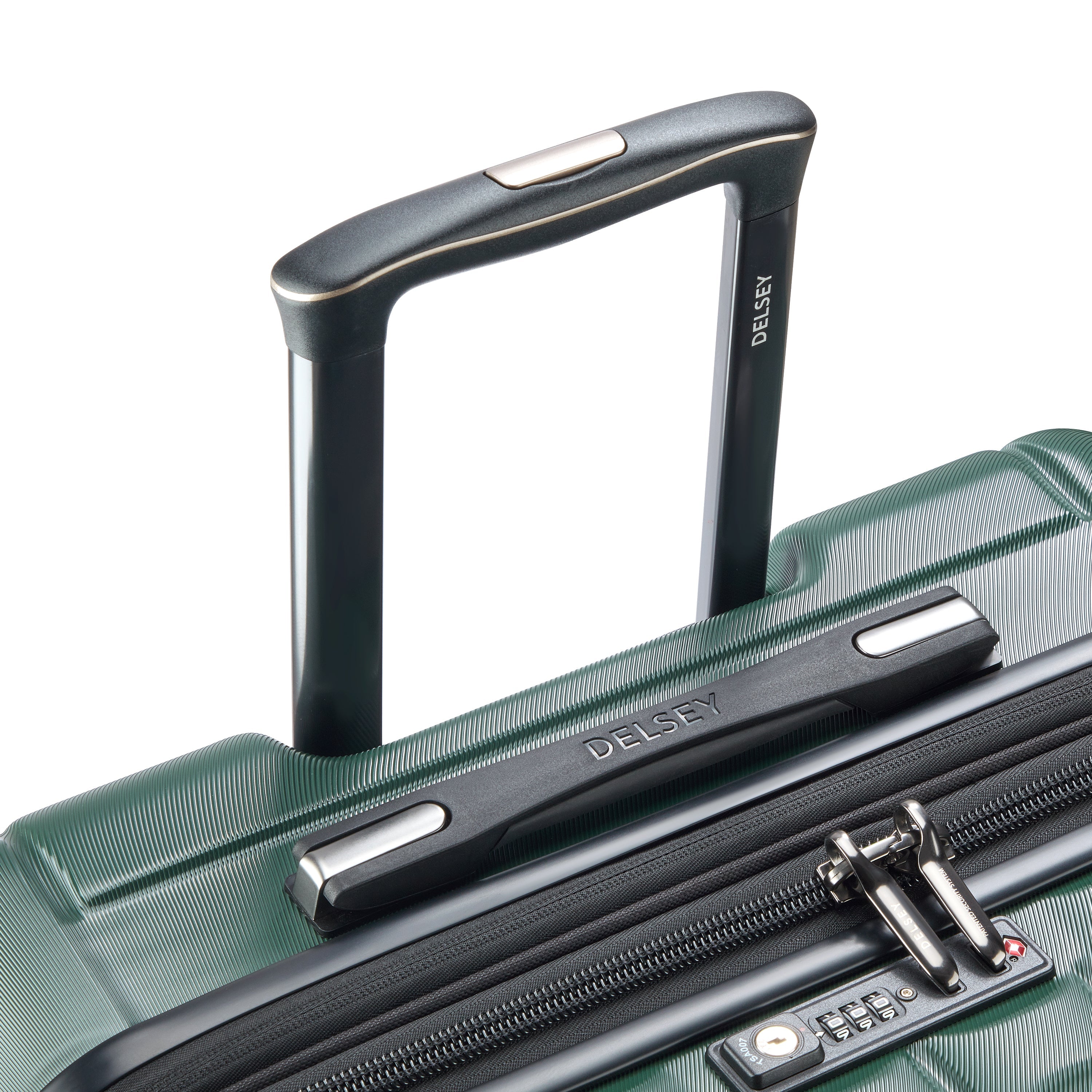 LONGITUDE| Expandable Large Suitcase Check-In 76 CM GREEN