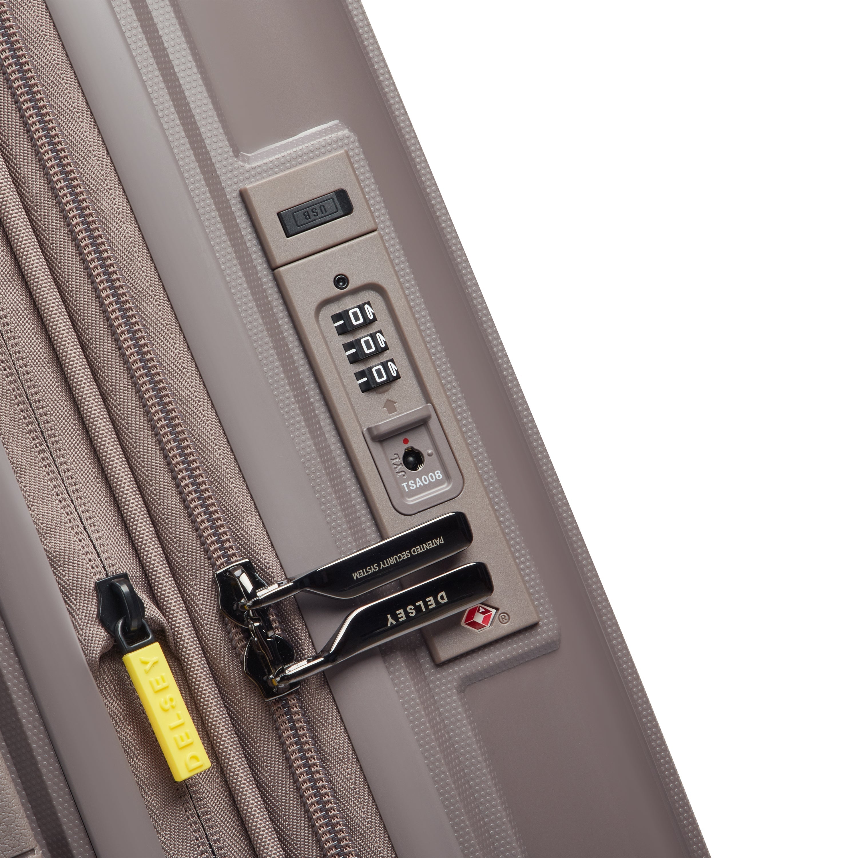 LUTECE| Maleta Cabina Slim Expandible 55 CM MARRÓN
