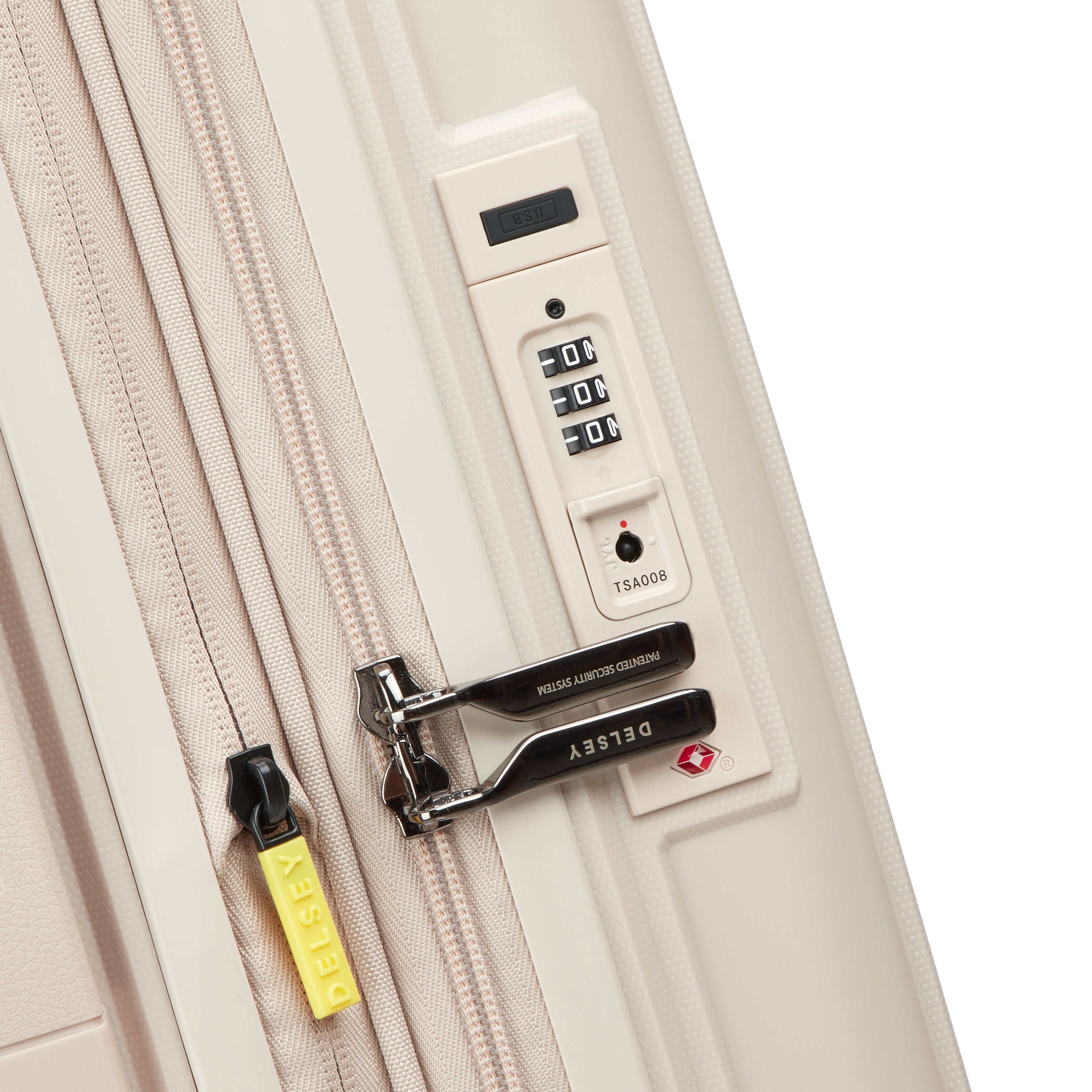LUTECE| Maleta Cabina Slim Expandible 55 CM BEIGE