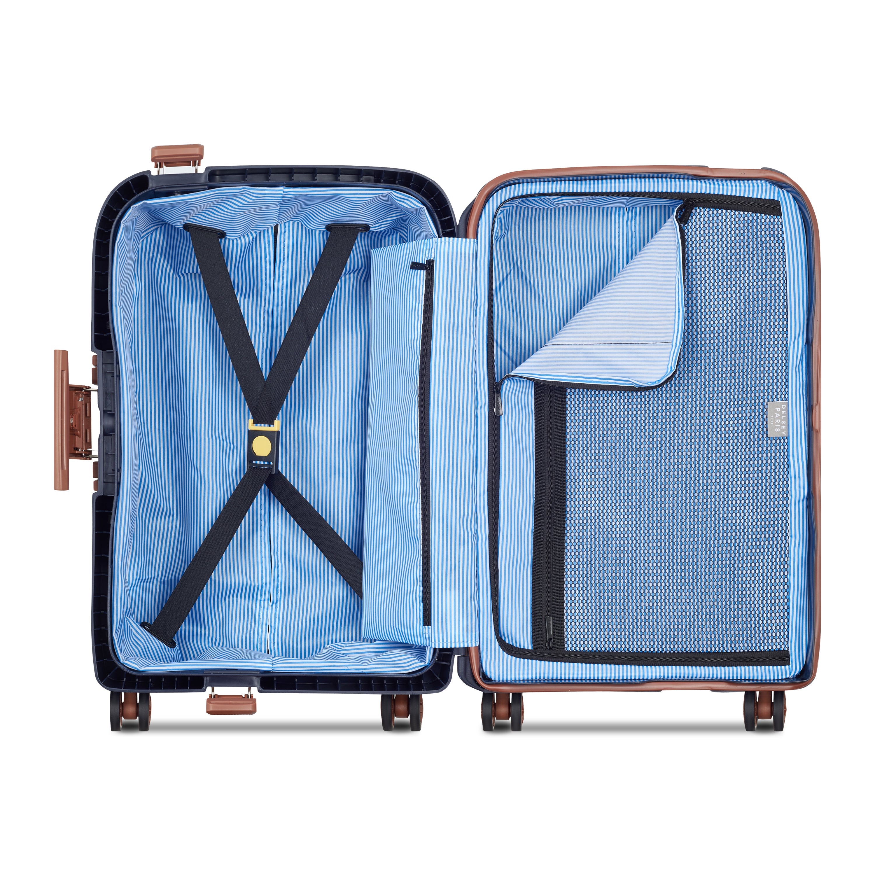 MONCEY| Valise Cabine 55 CM BLEU ENCRE