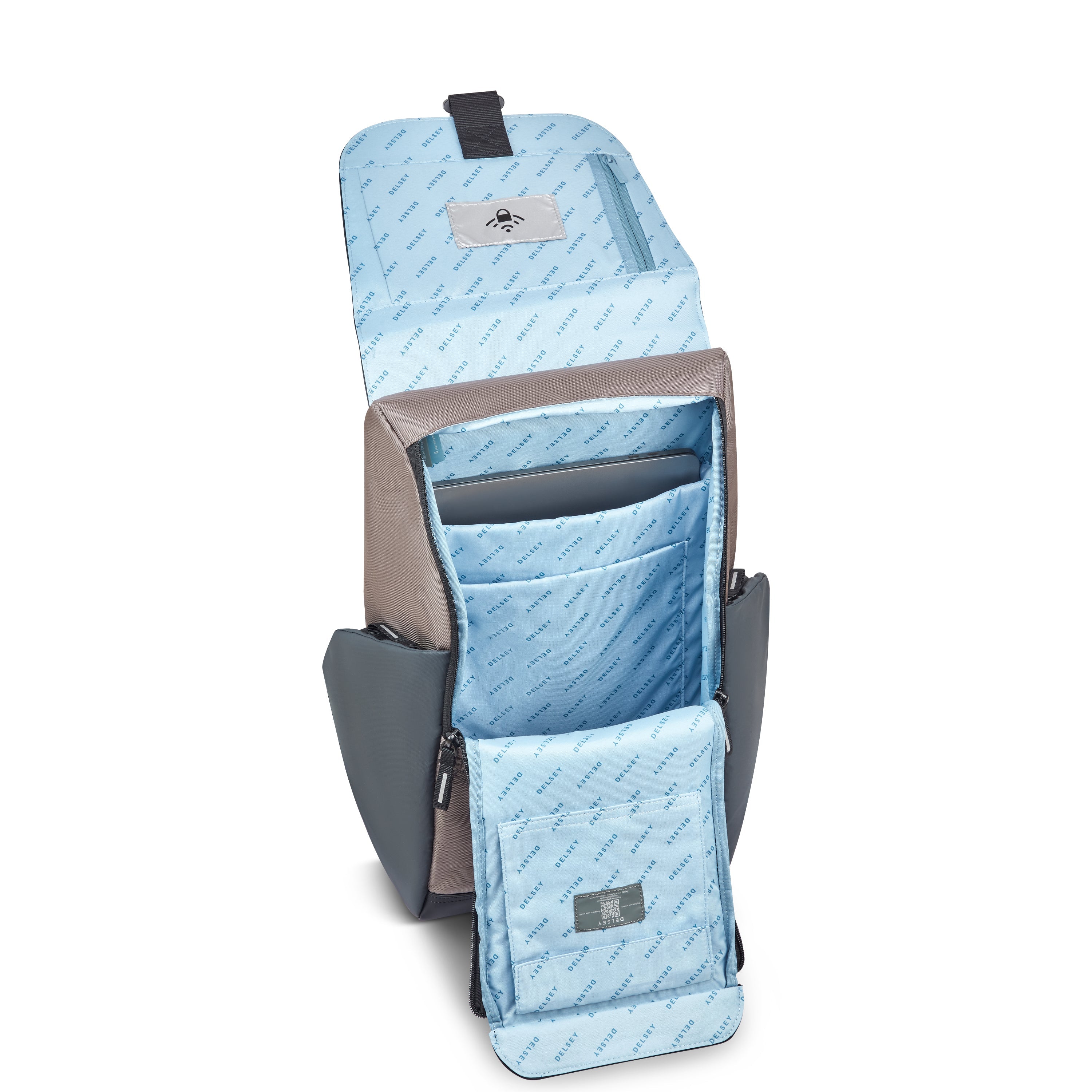 SECURFLAP | Flap-Top Backpack 22 L BROWN
