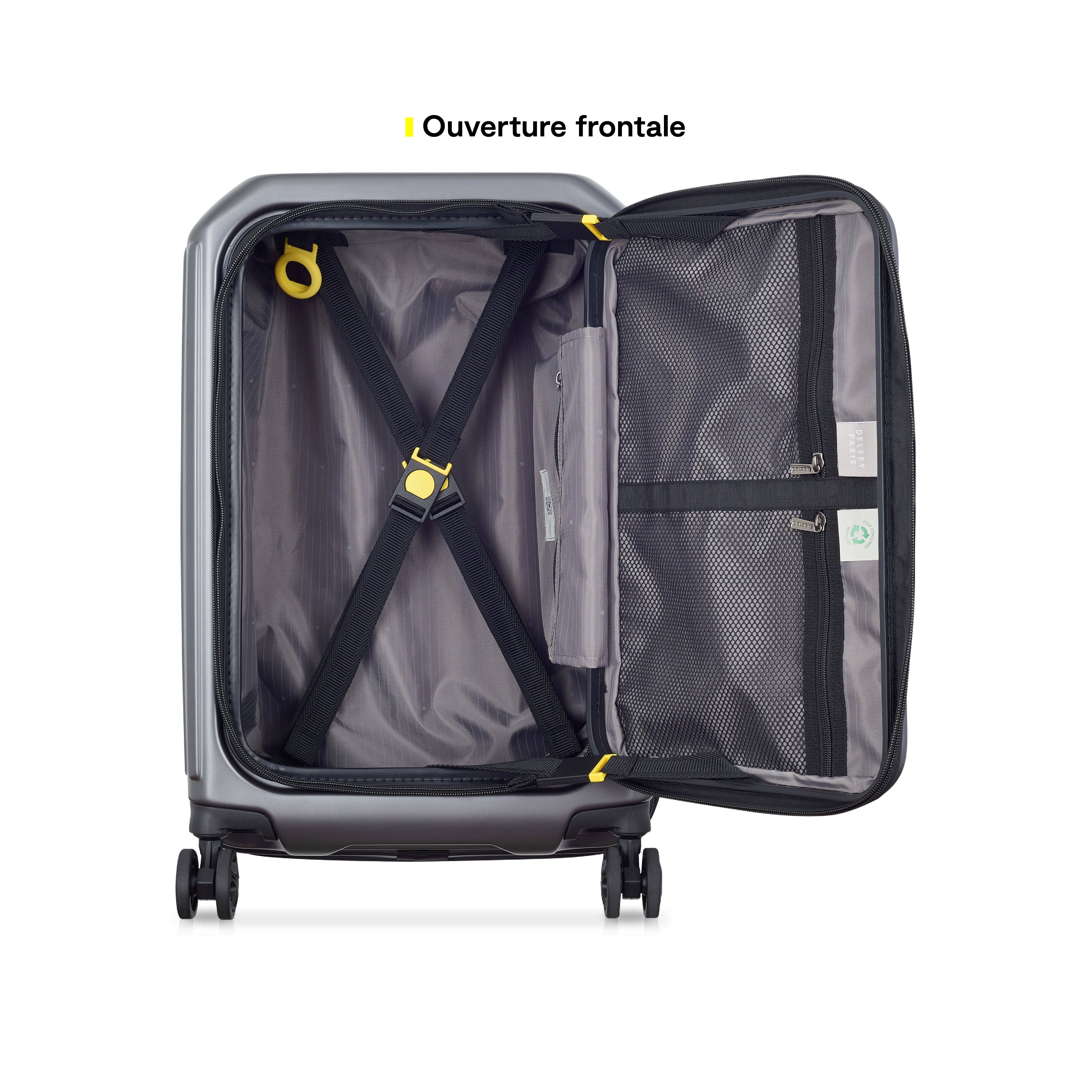 SECURITIME ZIP| Suitcase Cabin Expandable 55 CM ANTHRACITE