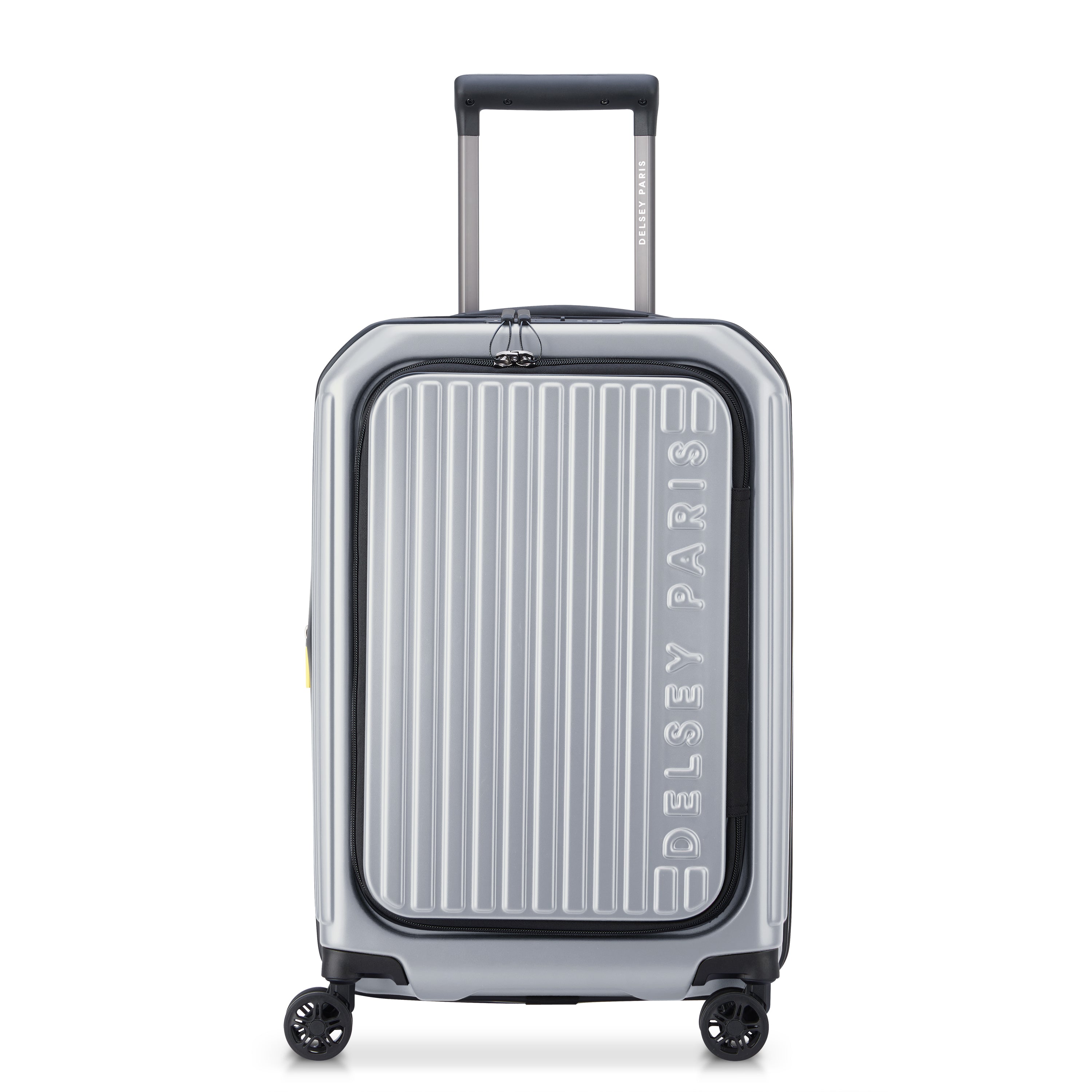 SECURITIME ZIP | Valise Cabine Extensible 55 CM ARGENT