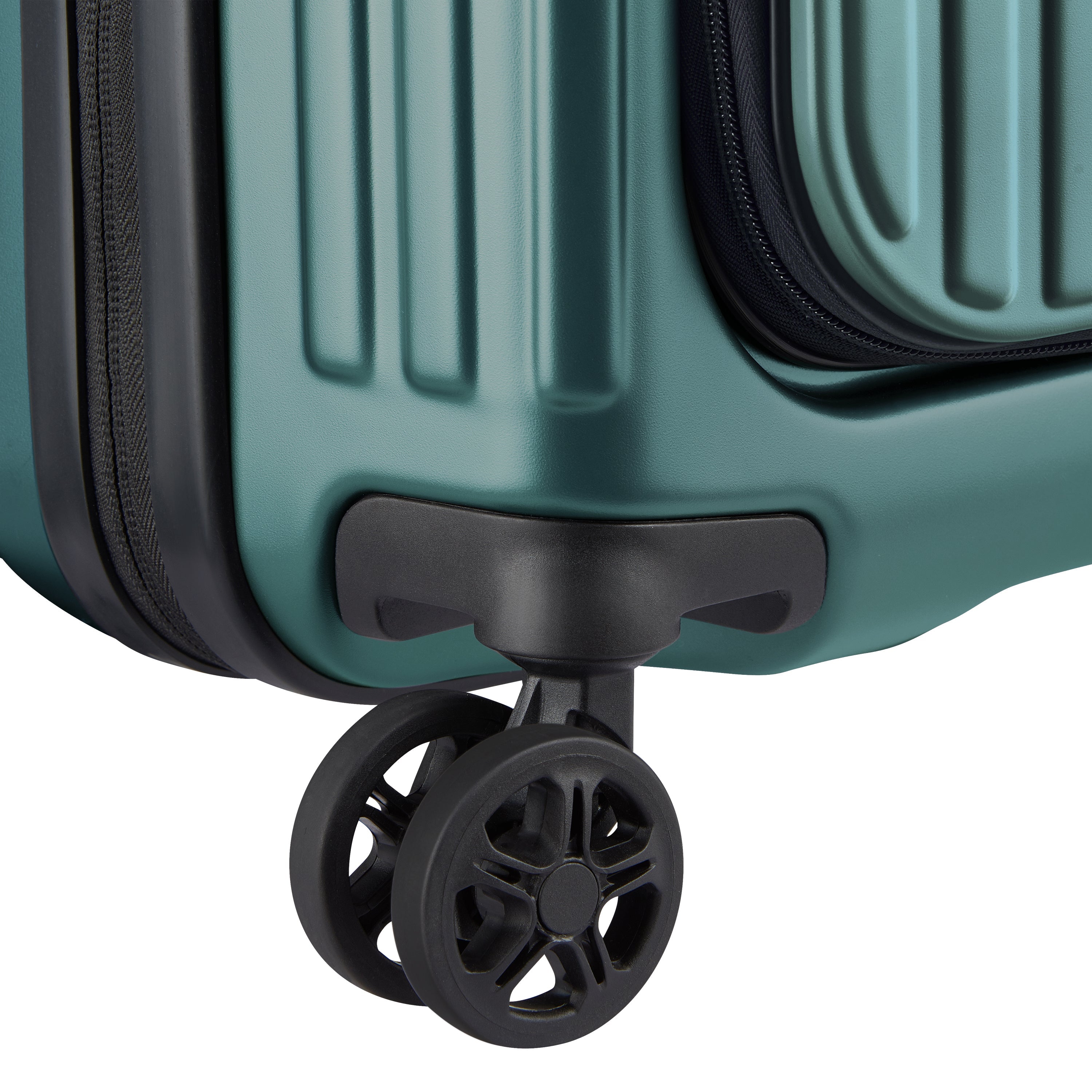 SECURITIME ZIP | Valise Cabine Extensible 55 CM VERT PROFOND