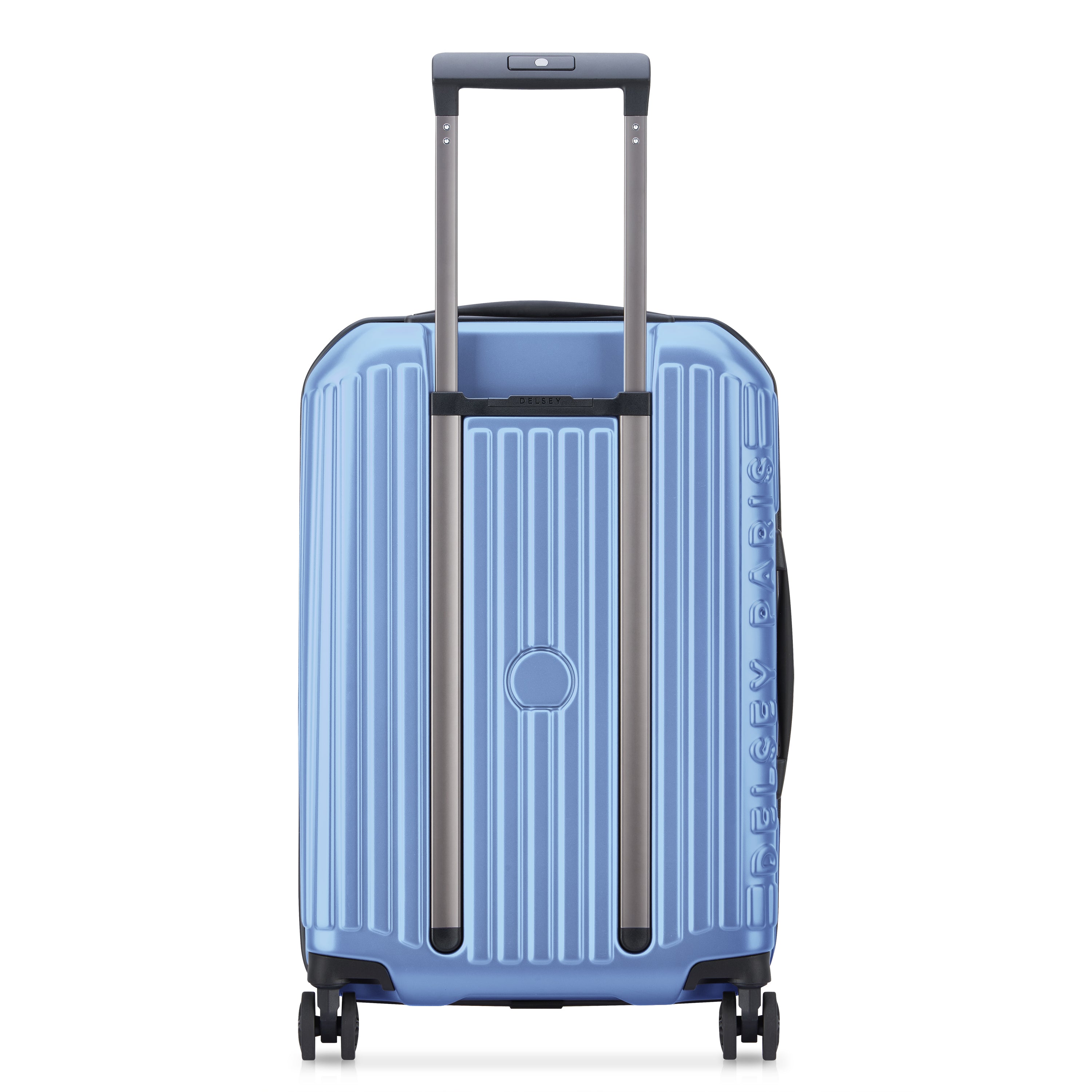 LXIV Champagne Spéciale Demi-Sec 青　ブルー SECURITIME ZIP | Expandable Cabin Suitcase 55 CM lavender blue