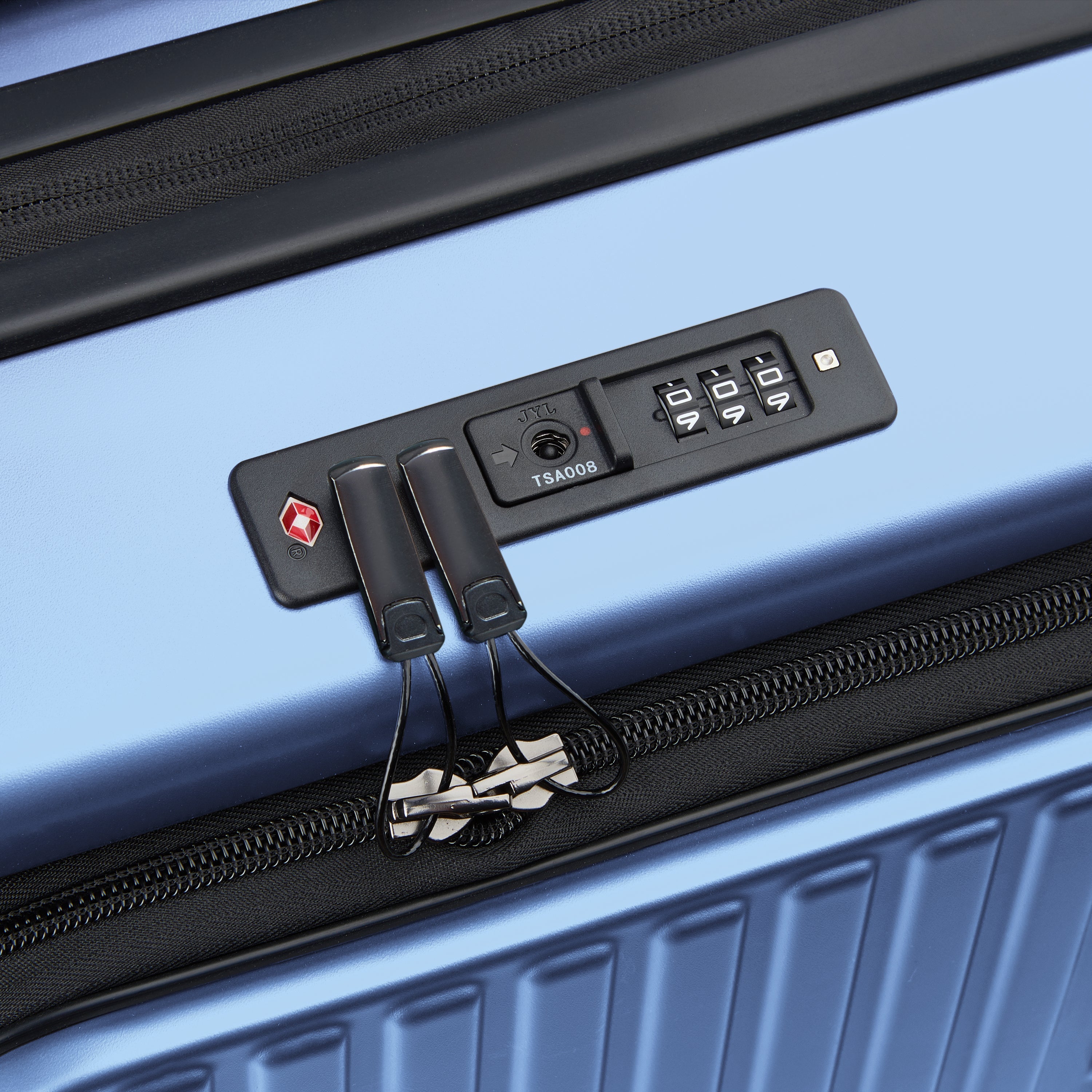 SECURITIME ZIP| Suitcase Cabin Expandable 55 CM LAVENDER BLUE