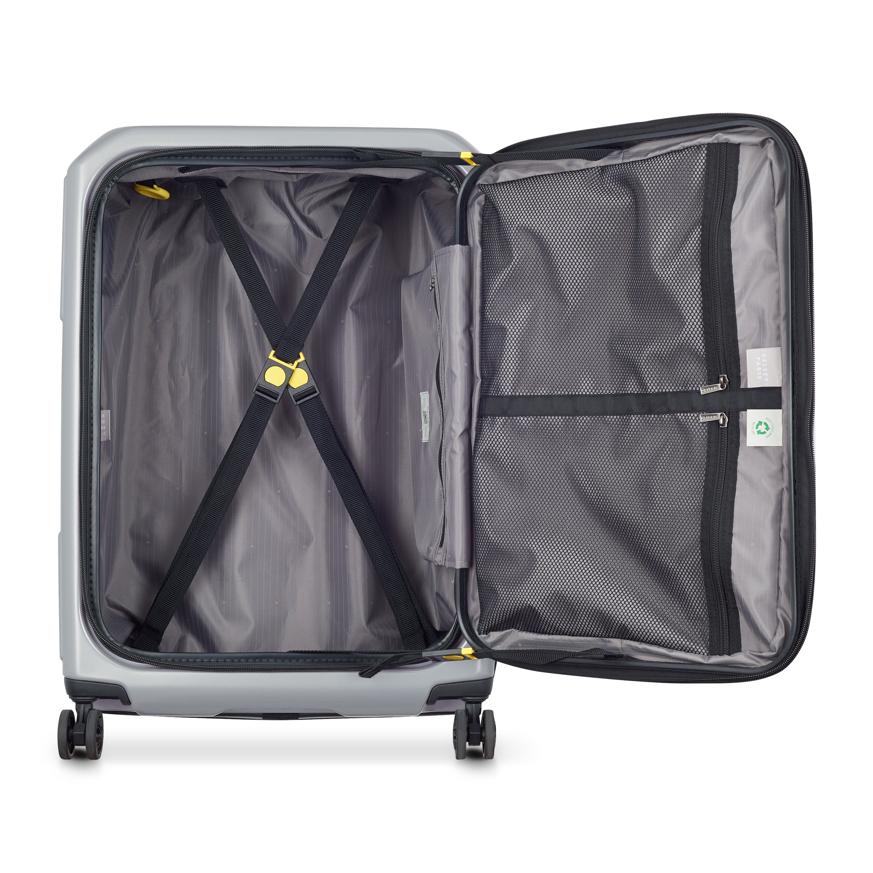 SECURITIME ZIP | Valise Soute Extensible 65.5 CM ARGENT