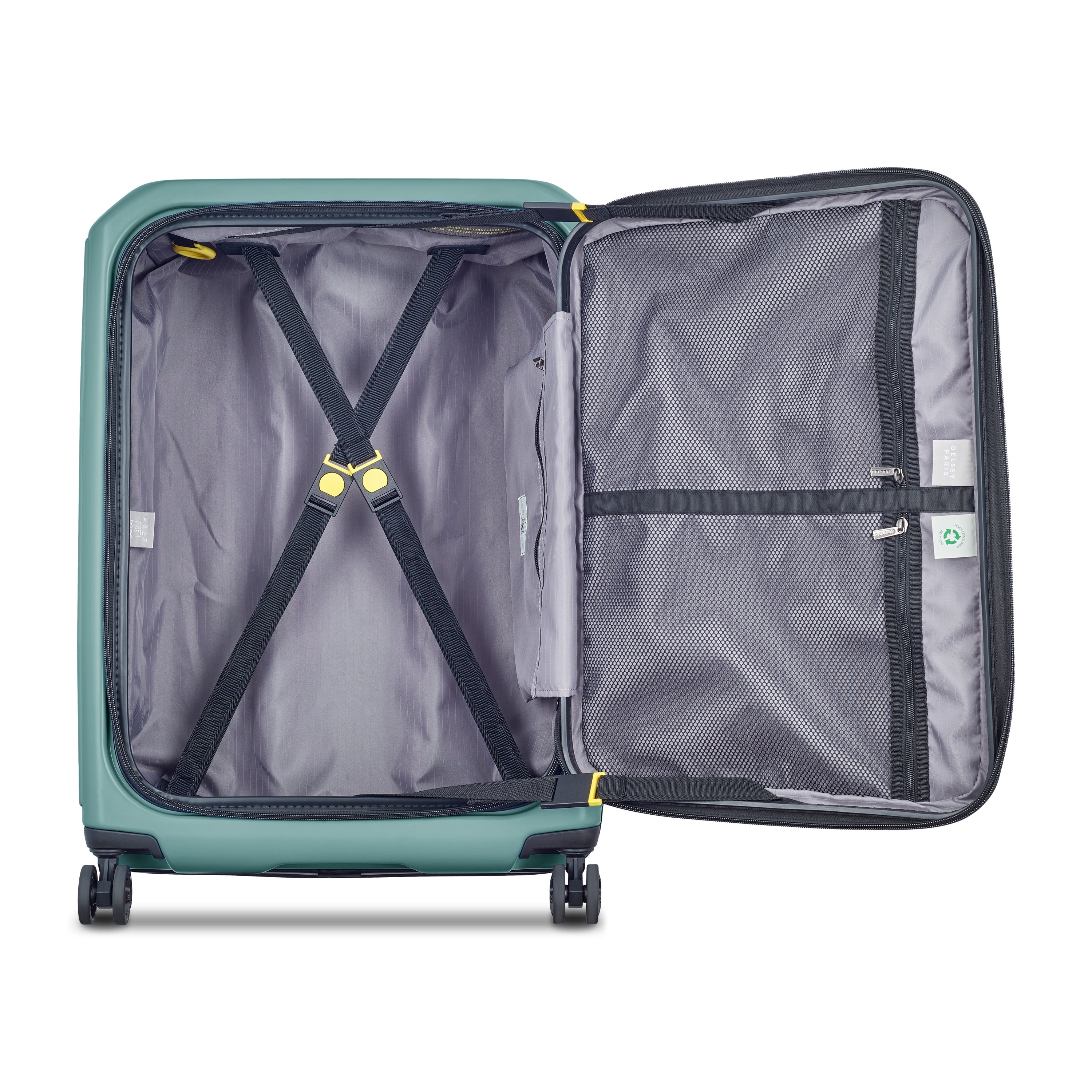 SECURITIME ZIP | Suitcase Check-In Expandable 65.5 CM DEEP GREEN