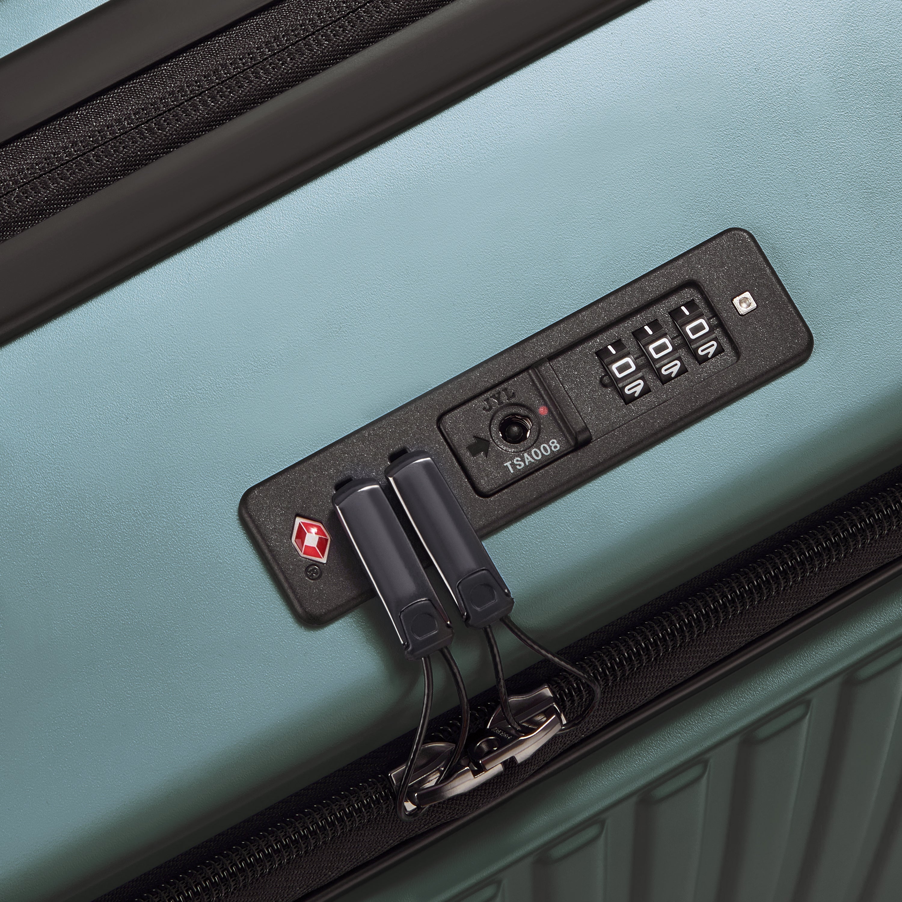 SECURITIME ZIP | Suitcase Check-In Expandable 65.5 CM DEEP GREEN