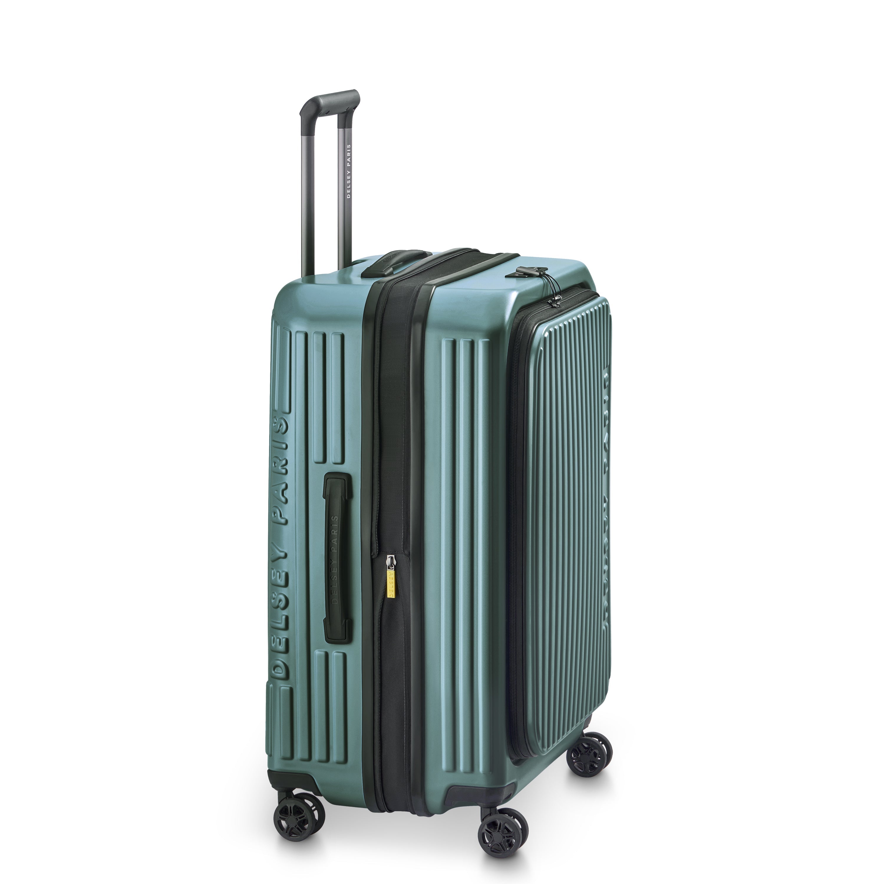 SECURITIME ZIP | Suitcase Check-In Expandable 65.5 CM DEEP GREEN