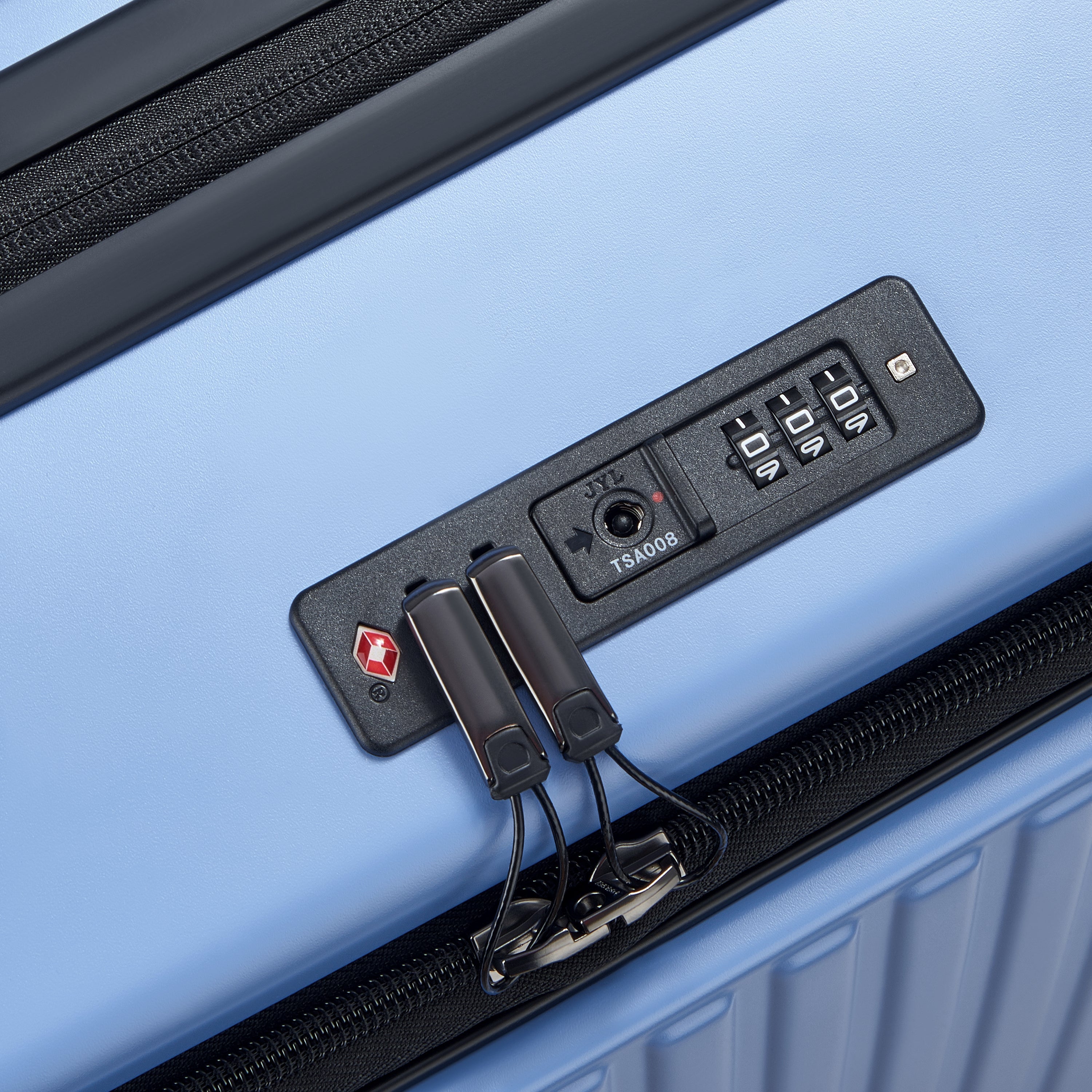 SECURITIME ZIP| Suitcase Check-In Expandable 65.5 CM LAVENDER BLUE
