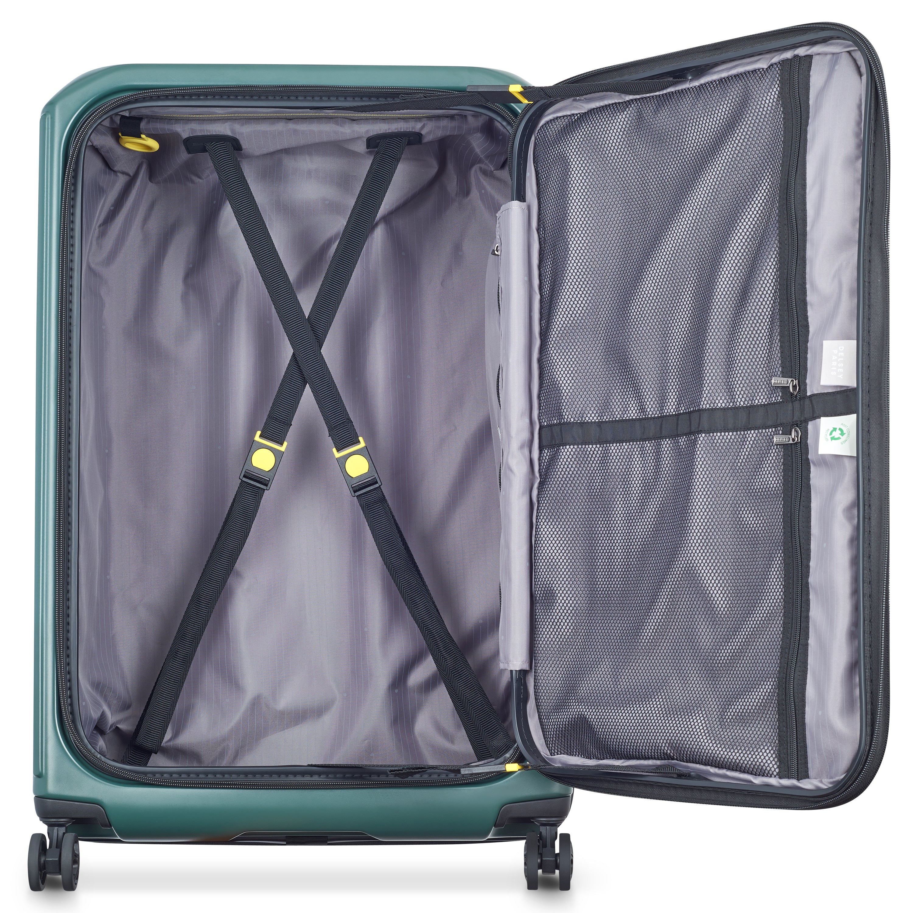 SECURITIME ZIP | Suitcase Check-In Expandable 75.5 CM DEEP GREEN