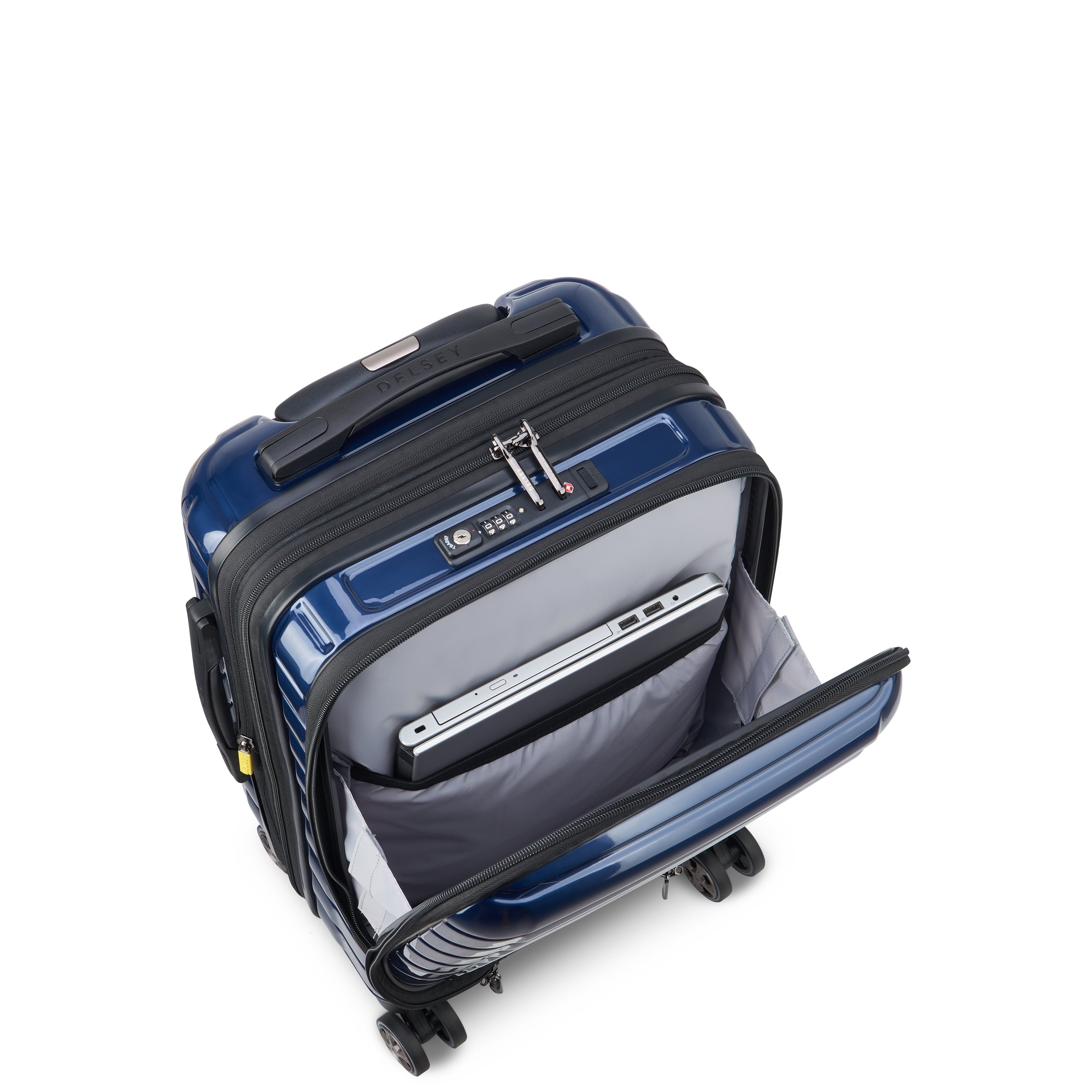 SHADOW 5.0| Suitcase Cabin Expandable 55 CM DEEP SEA NAVY